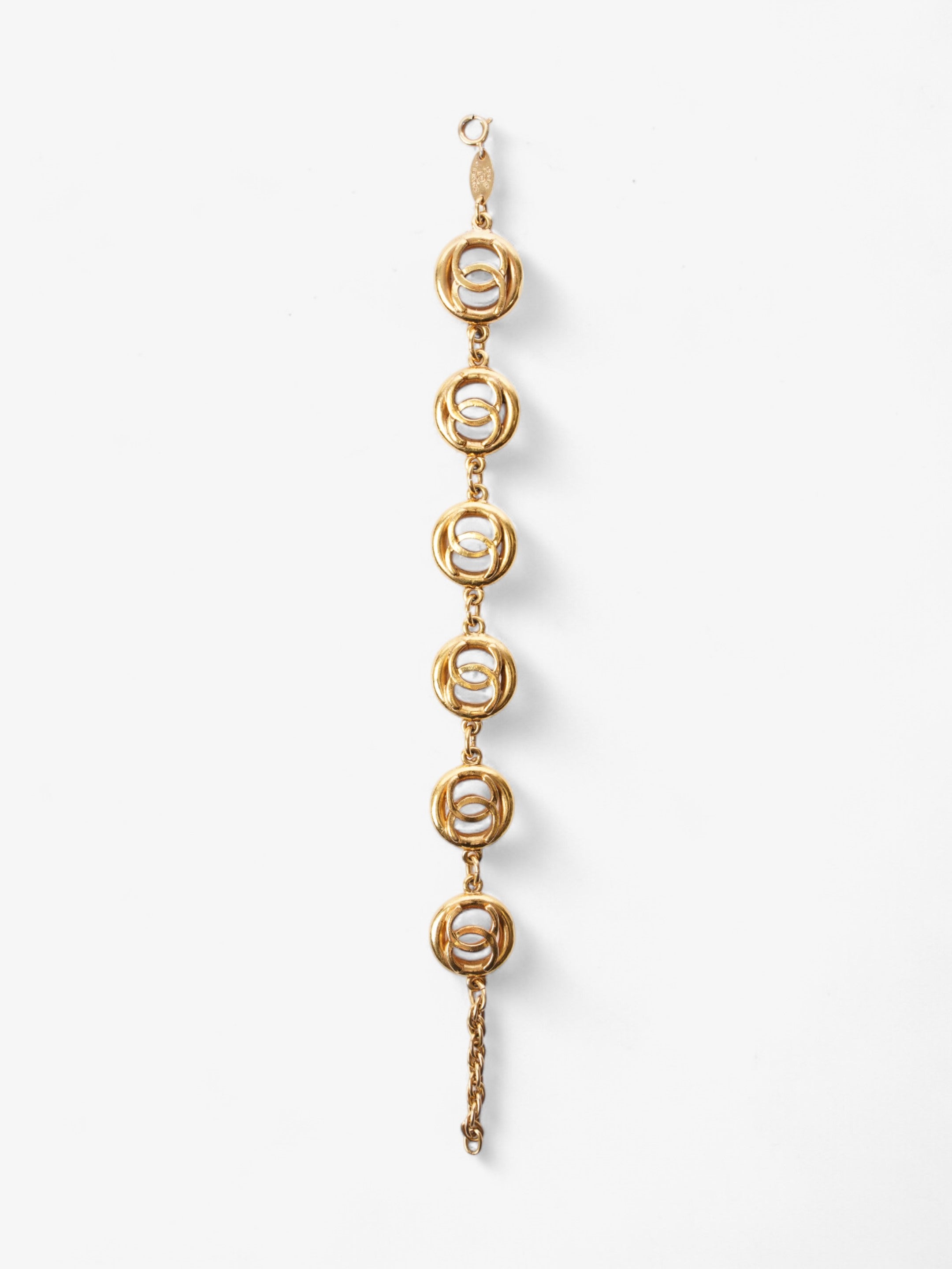 Chanel CC Medallion Bracelet Gold Base Metal