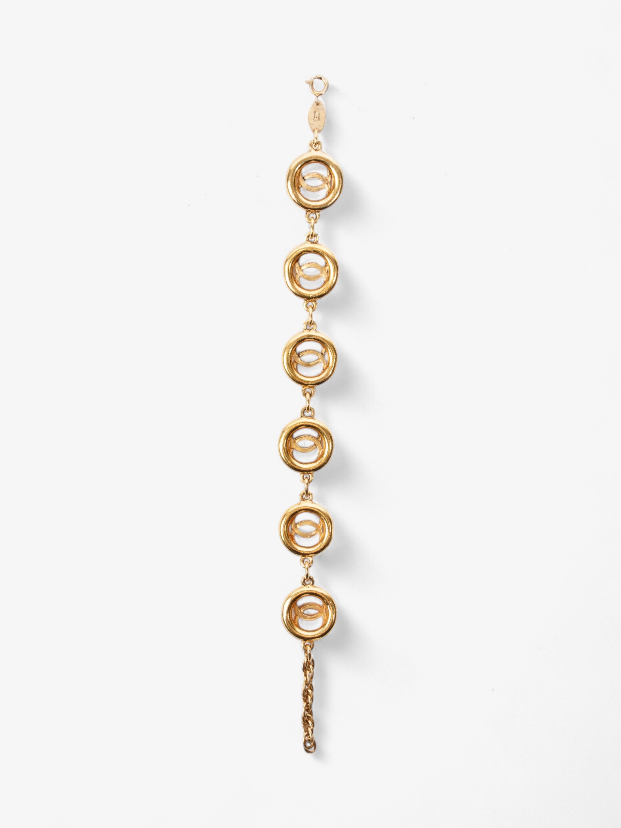 Chanel CC Medallion Bracelet Gold Base Metal
