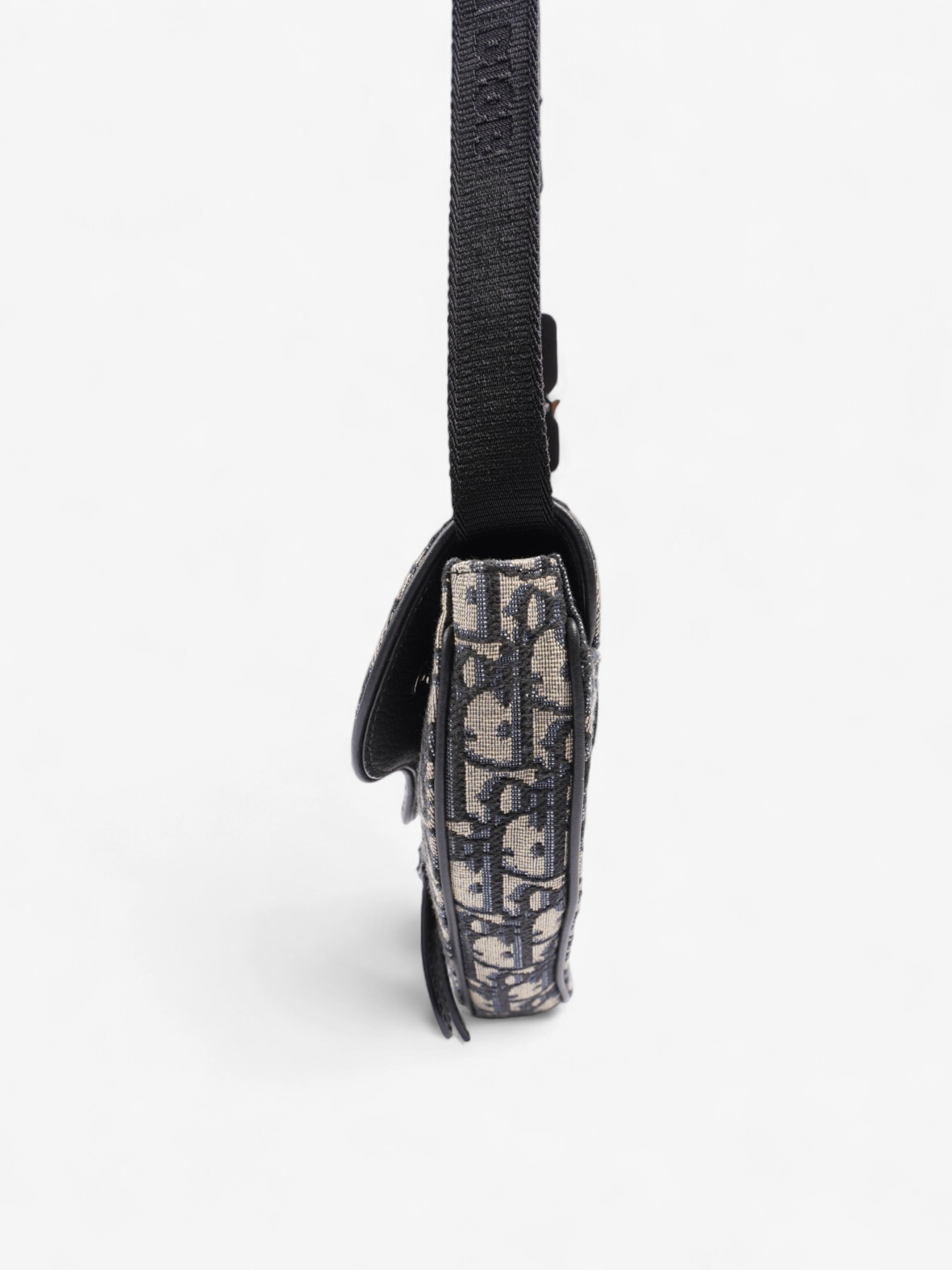 Christian Dior Saddle Homme Black Oblique Canvas