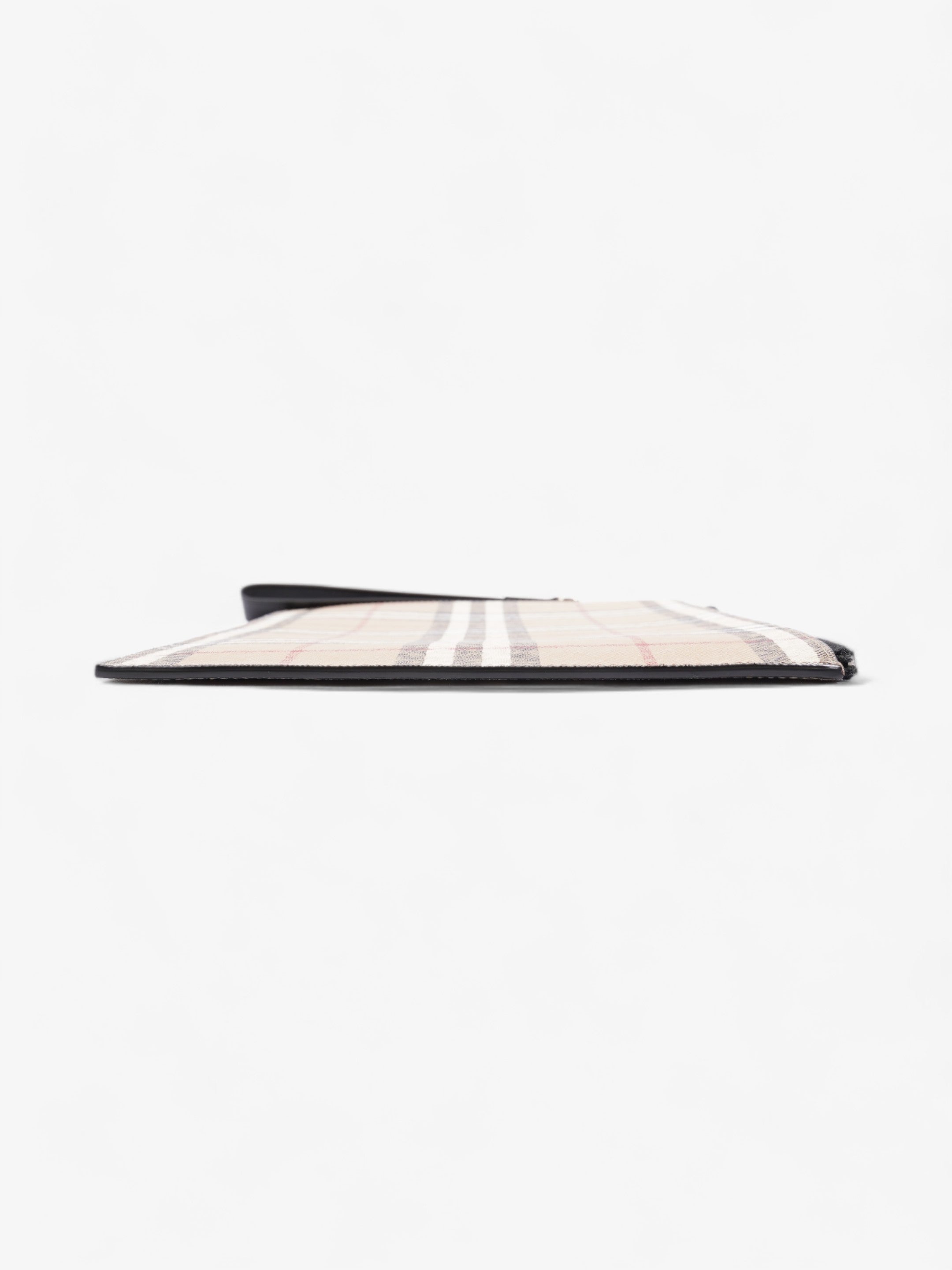 Burberry Check-Print Clutch Vintage Check Cotton