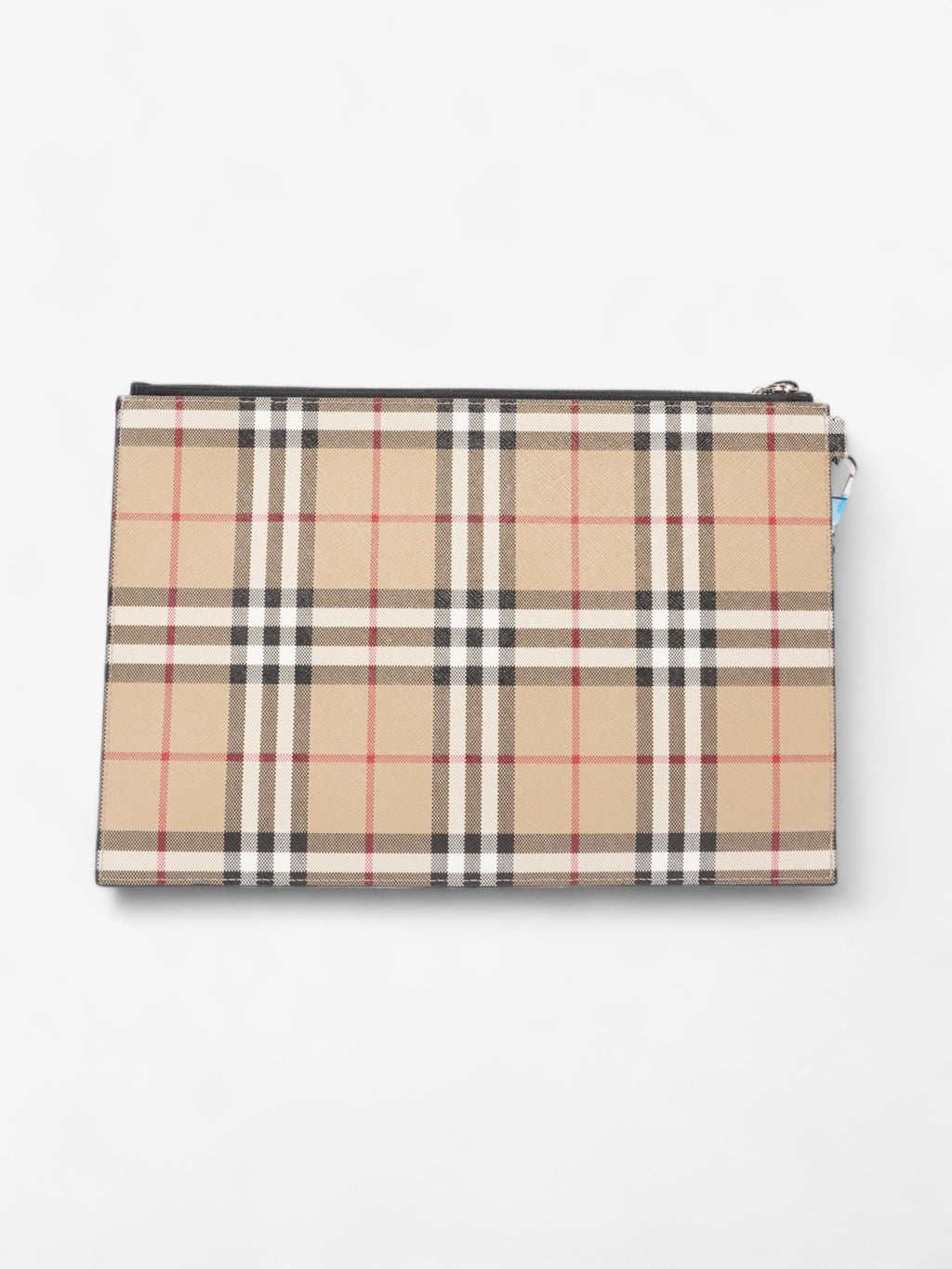 Burberry Check-Print Clutch Vintage Check Cotton