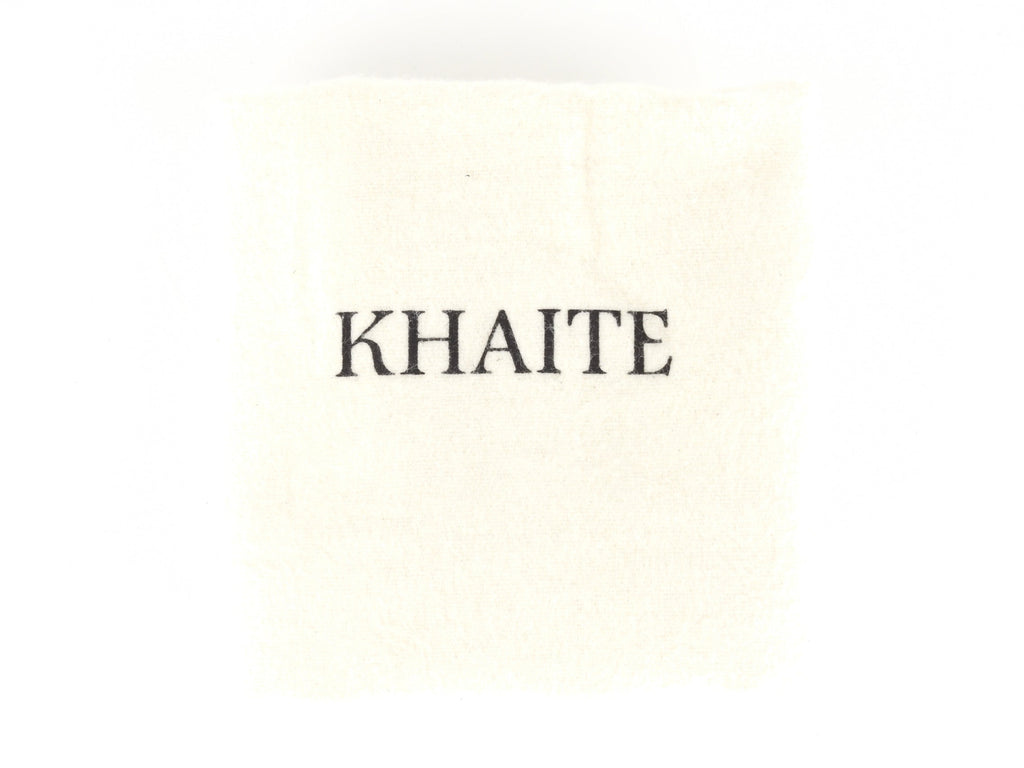 Khaite Large Nora Beige Raffia and Black Leather Two Way Tote