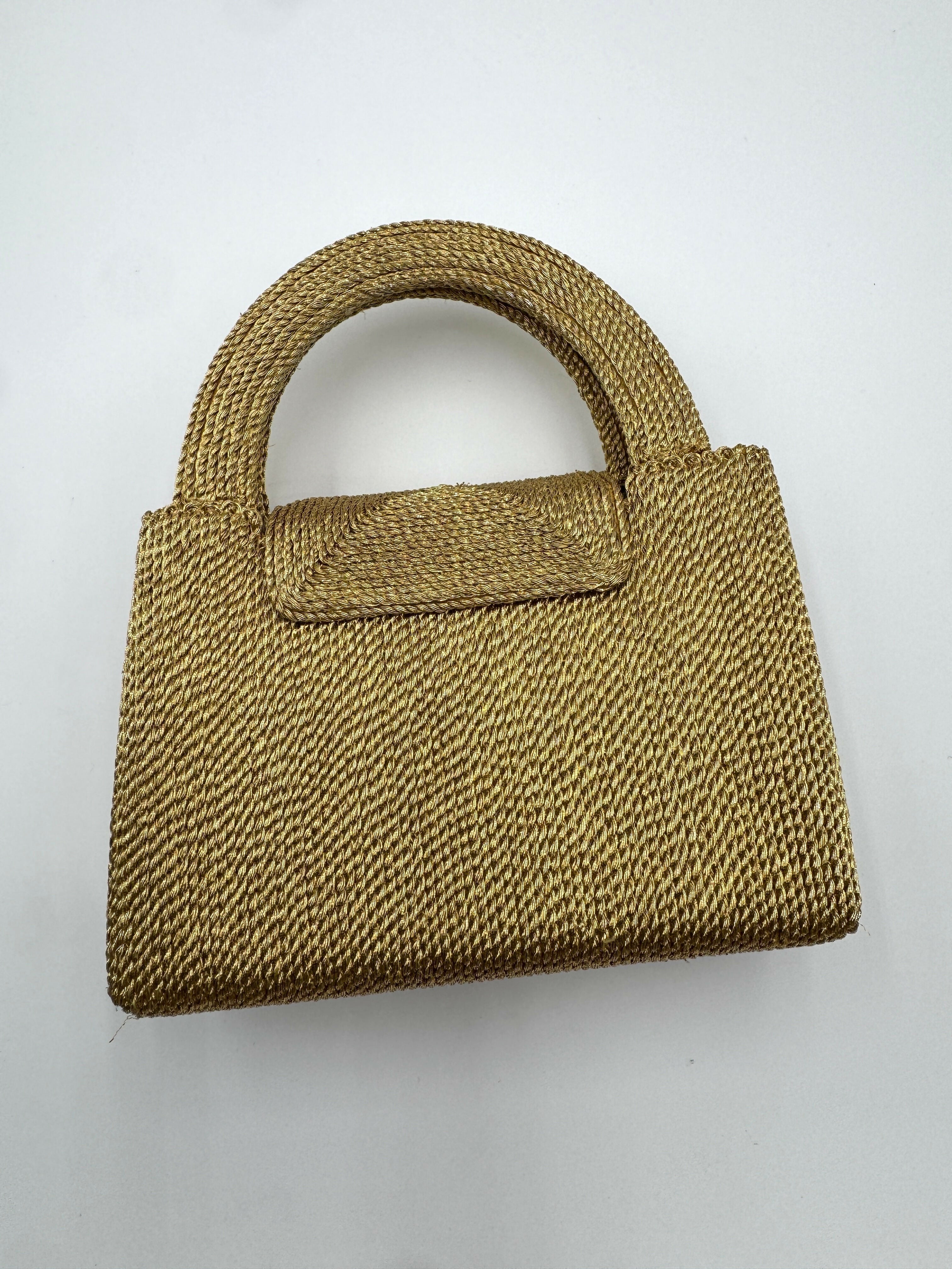 Chanel 1998 Vintage Woven Top Handle Bag