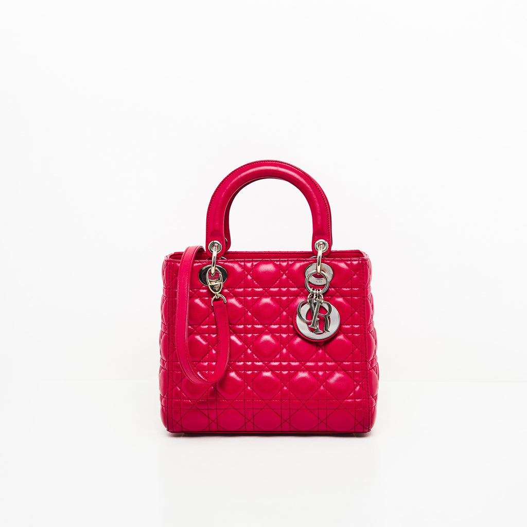 DIOR LADY MEDIUM  IN RED