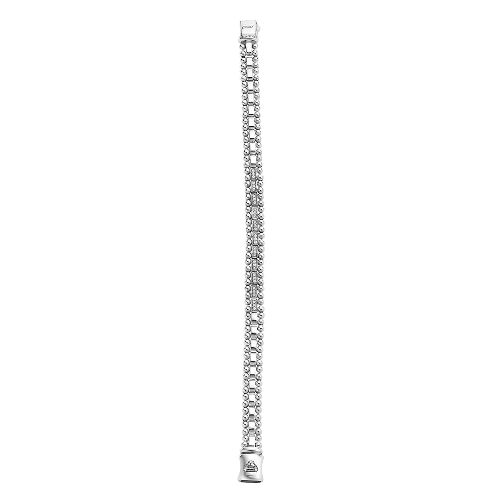 LAGOS CAVIAR SPARK DIAMOND LINK BRACELET