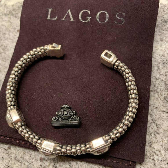 LAGOS CAVIAR STERLING SILVER BRACELET