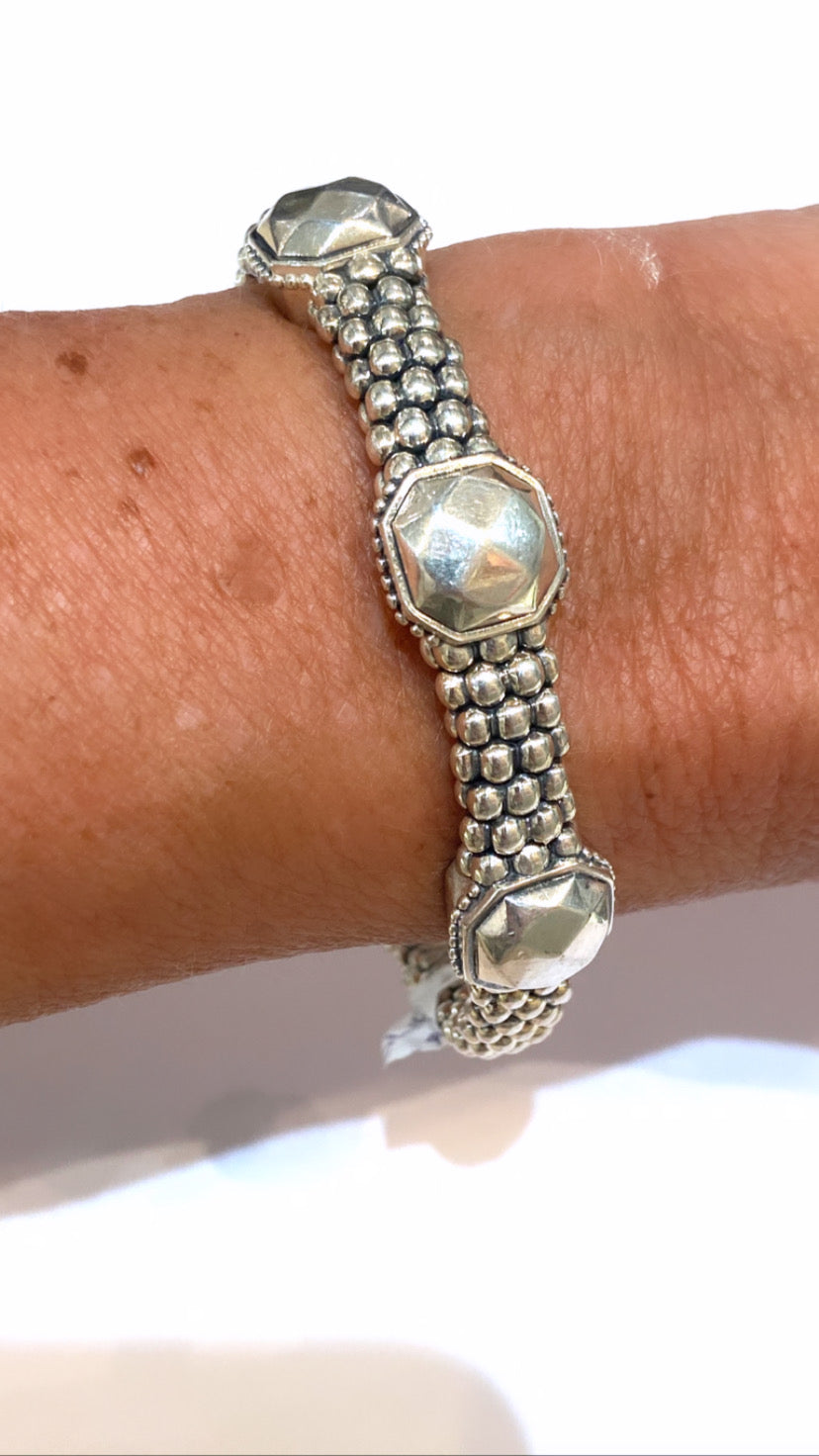 LAGOS CAVIAR STERLING SILVER BRACELET