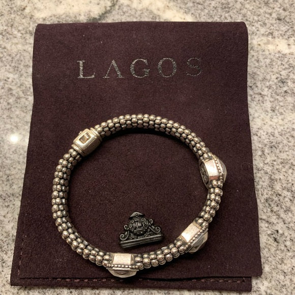 LAGOS CAVIAR STERLING SILVER BRACELET