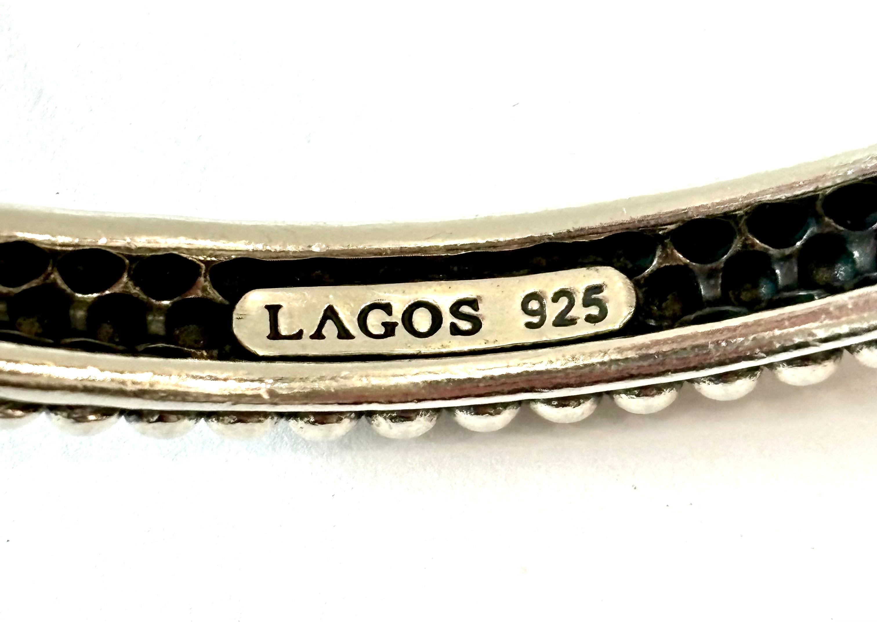 LAGOS DOUBLET MAYA CAVIAR BANGLE BRACELET
