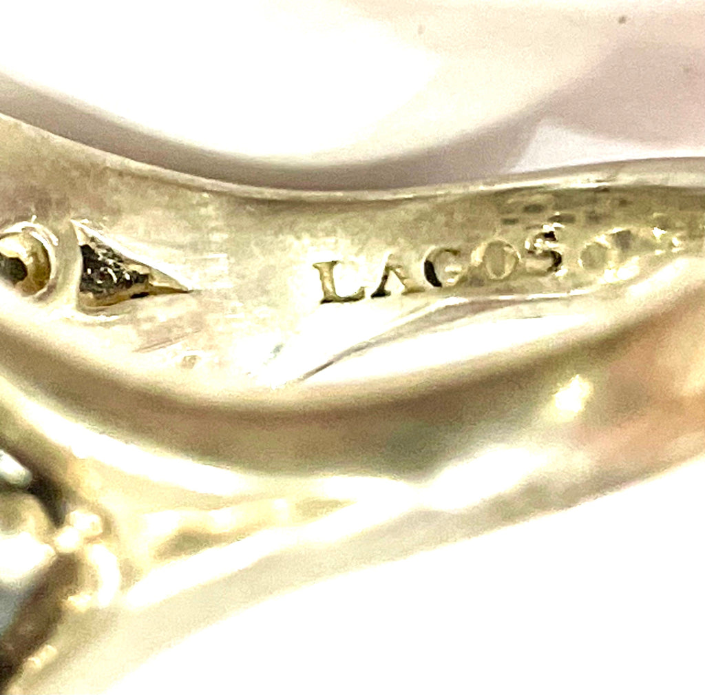 LAGOS STERLING SILVER MAYA ONYX RING