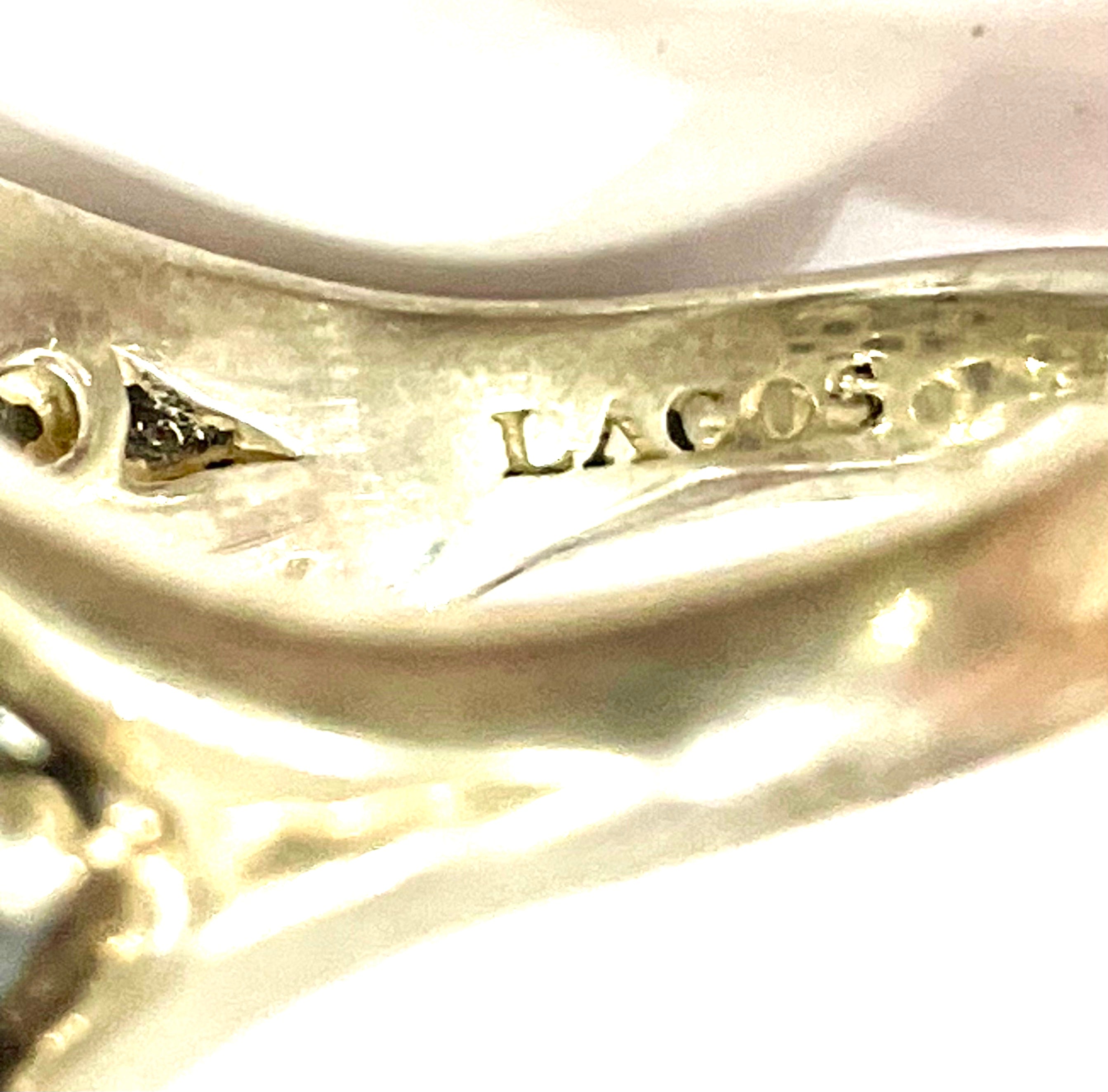 LAGOS STERLING SILVER MAYA ONYX RING