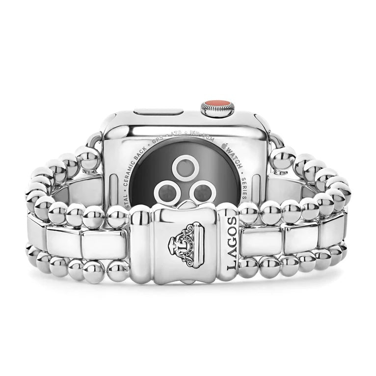 LAGOS SMART CAVIAR STERLING SILVER APPLE WATCH® WATCHBAND