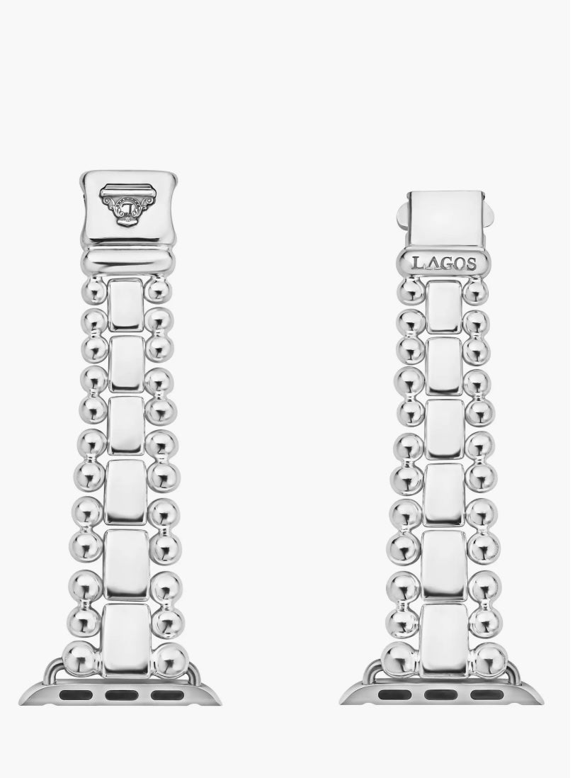 LAGOS SMART CAVIAR STERLING SILVER APPLE WATCH® WATCHBAND