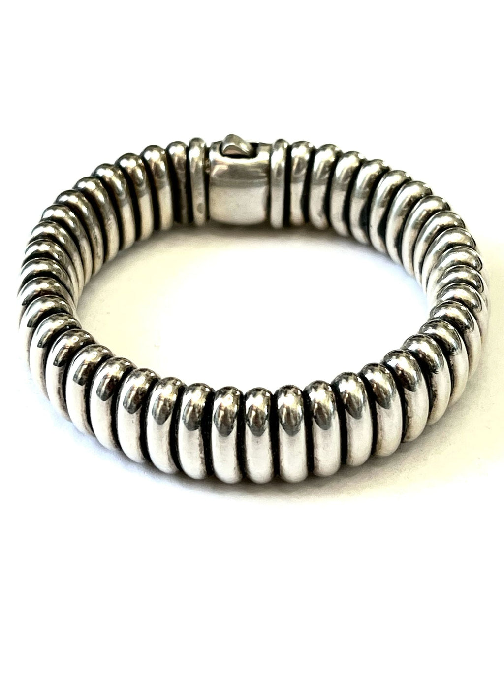 LAGOS STERLING SILVER 18K GOLD FLUTED  BRACELET