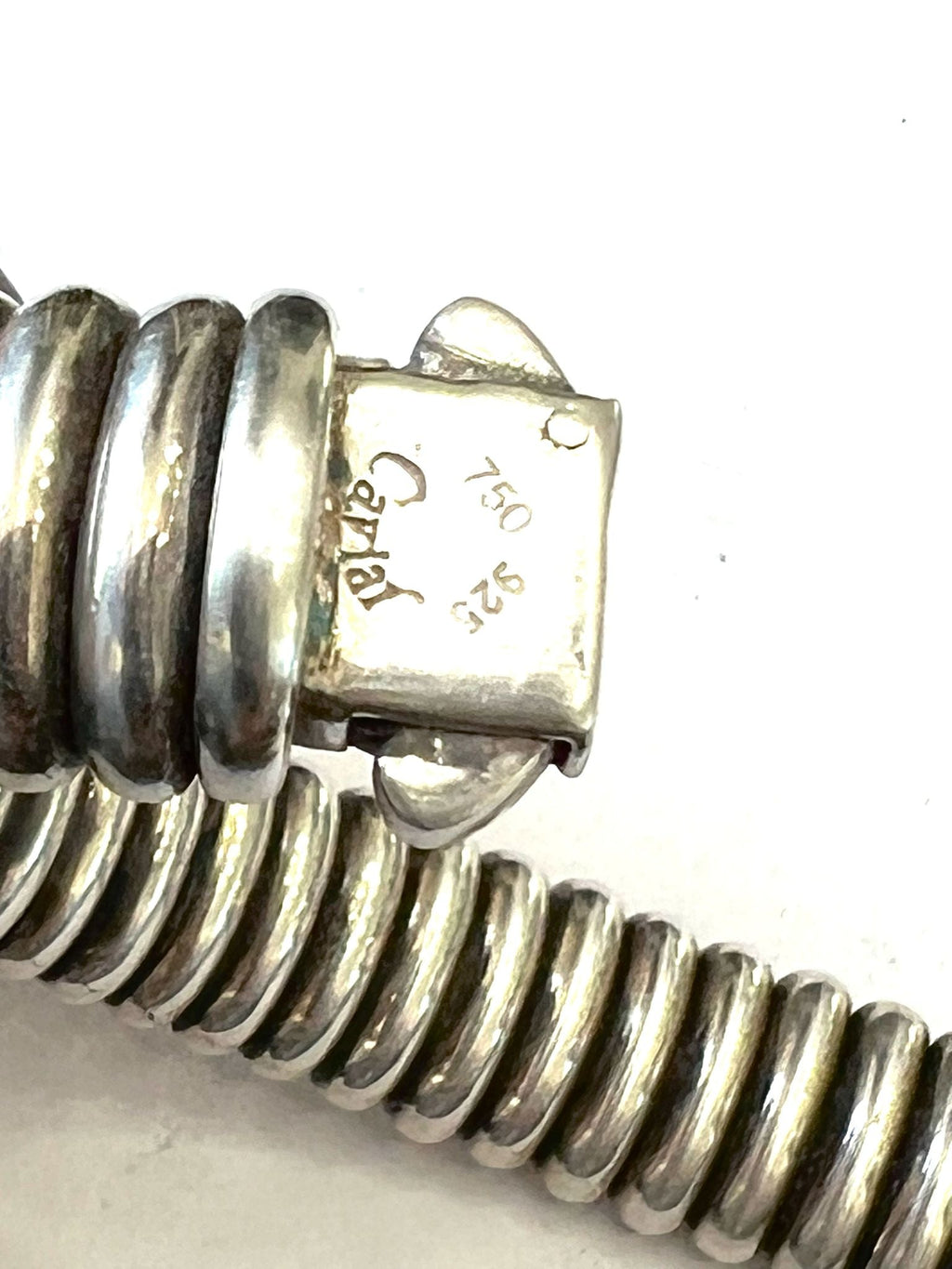 LAGOS STERLING SILVER 18K GOLD FLUTED  BRACELET