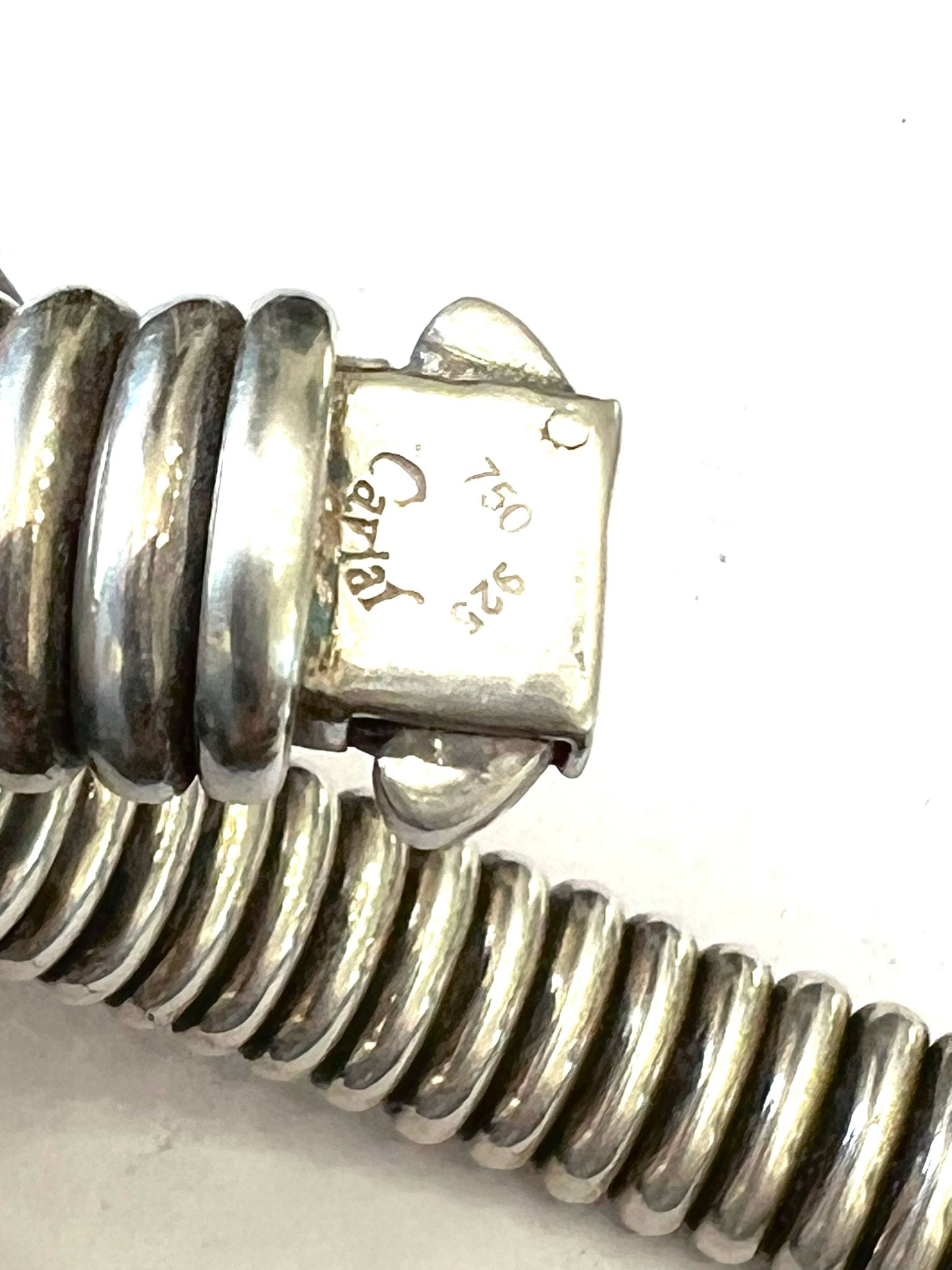 LAGOS STERLING SILVER 18K GOLD FLUTED  BRACELET