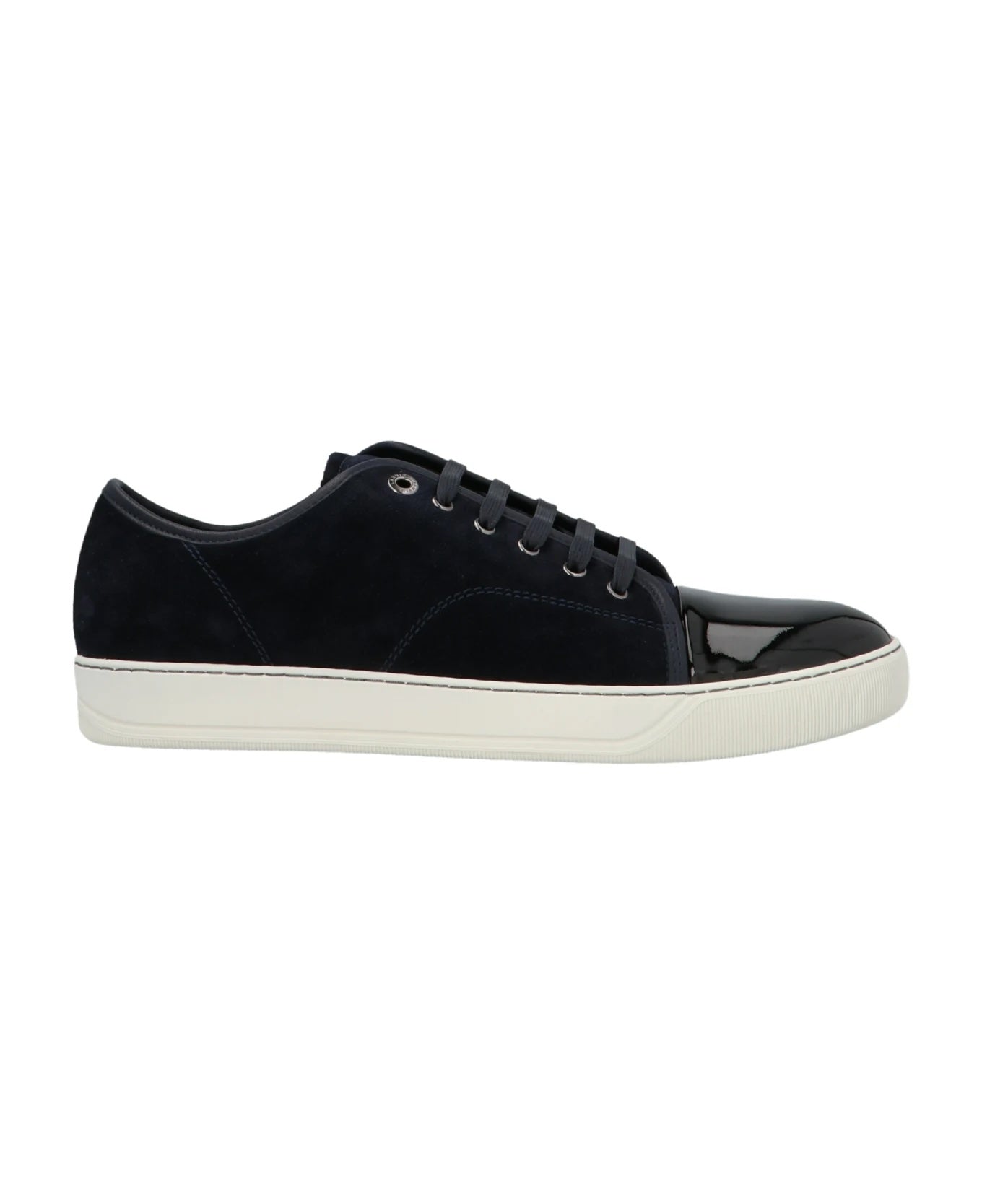 LANVIN SUEDE & PATENT LEATHER DBB1 SNEAKERS