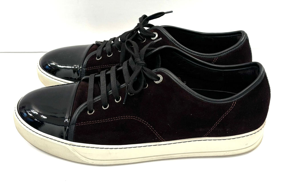 LANVIN SUEDE & PATENT LEATHER DBB1 SNEAKERS
