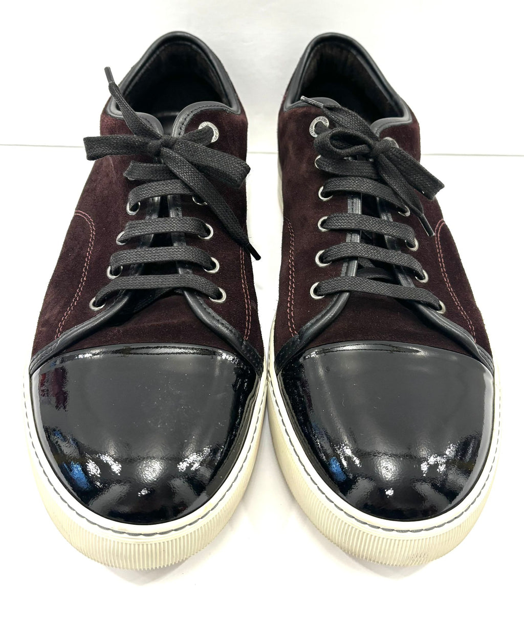 LANVIN SUEDE & PATENT LEATHER DBB1 SNEAKERS