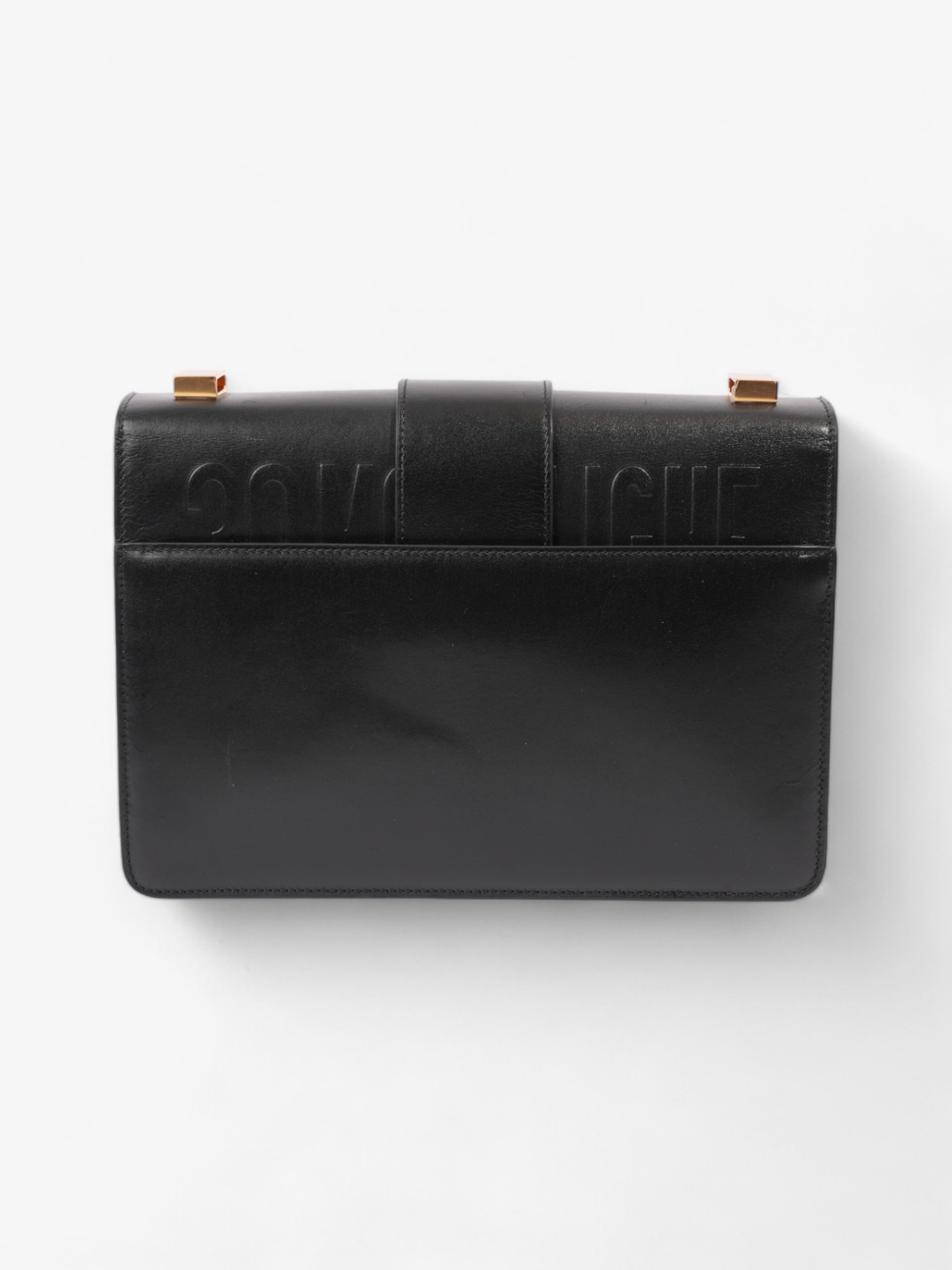 Christian Dior 30 Montaigne Black Leather