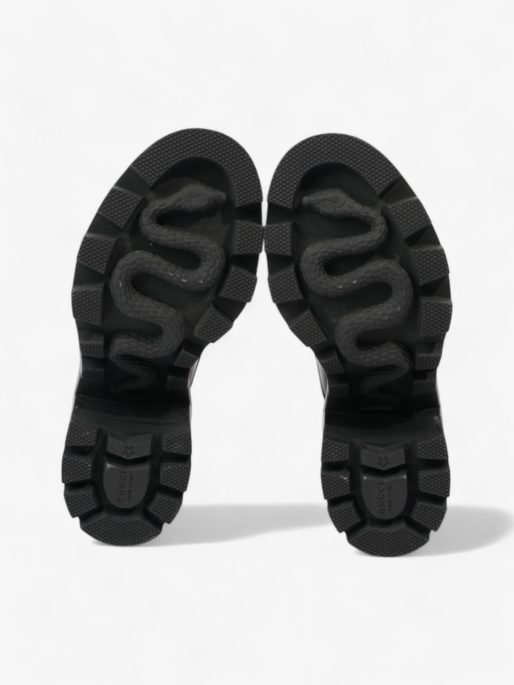 Gucci GG Trip Supreme Boots 90 Black / Grey Leather EU 37 UK 4