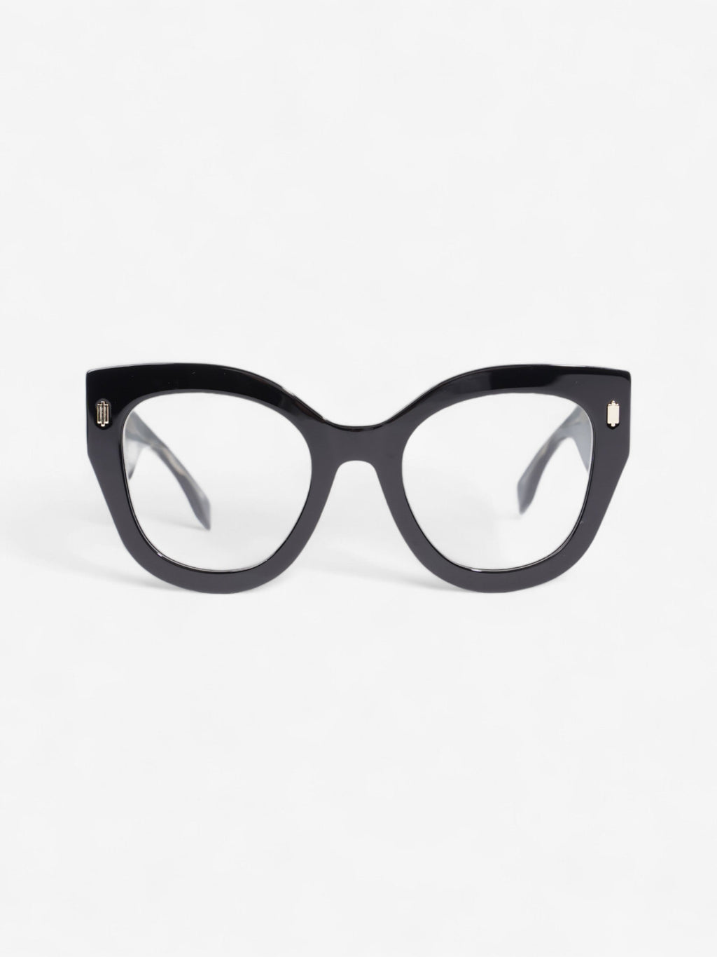 Fendi Roma Sunglasses Black / Gold Acetate 150mm