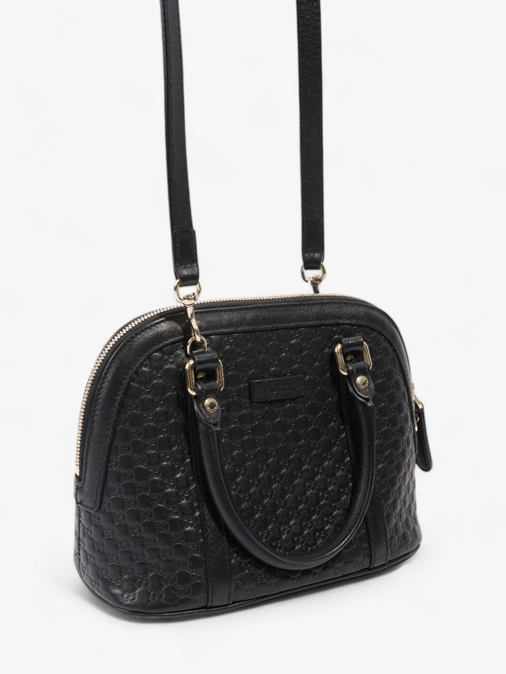 Gucci Guccisima Dome Black Leather Small