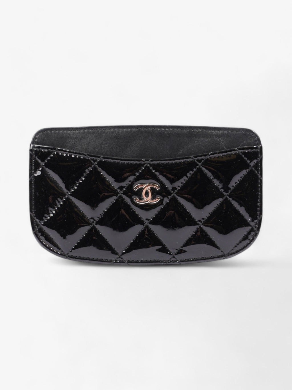 Chanel CC  Holder Black Patent Leather