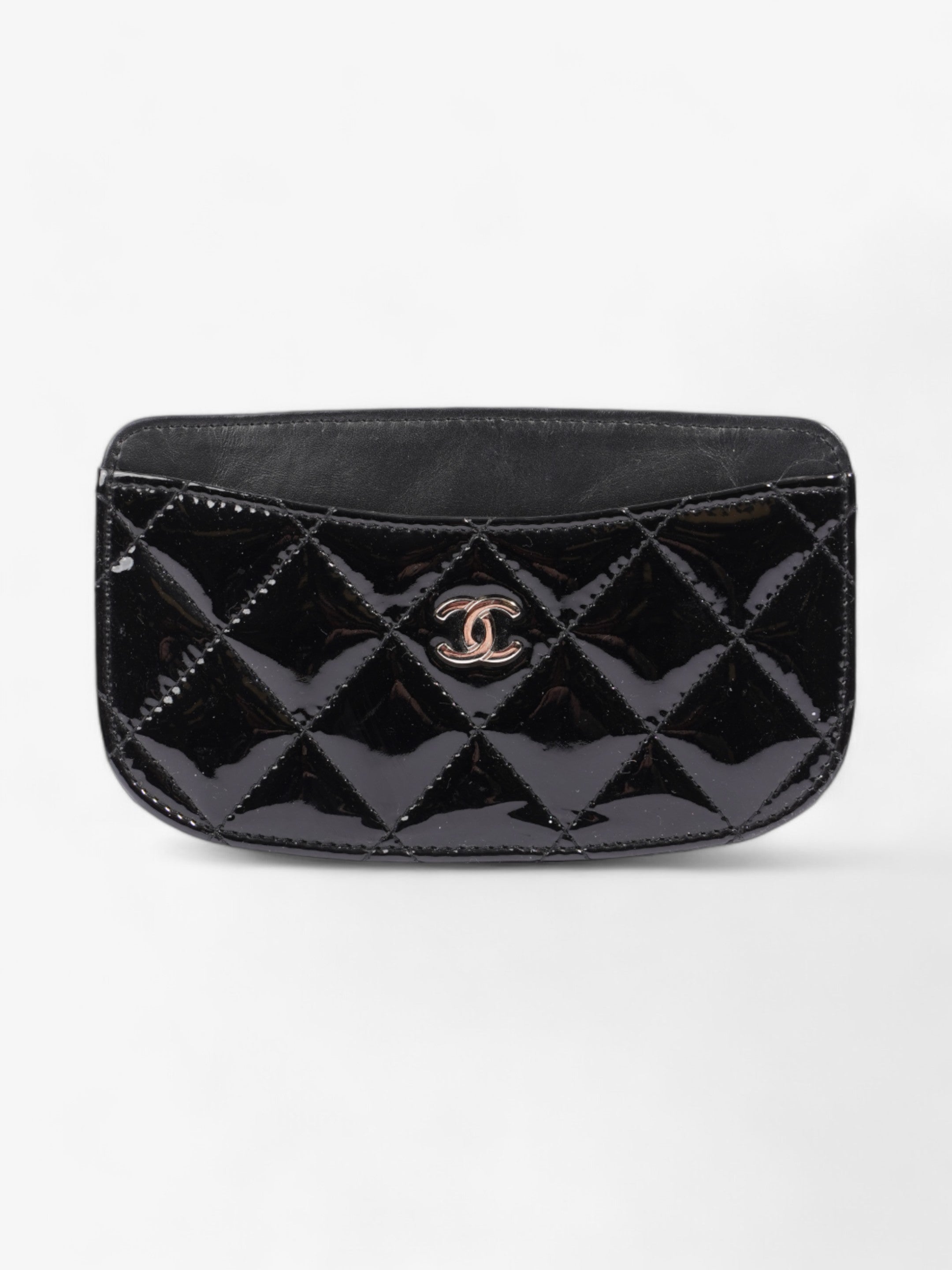 Chanel CC  Holder Black Patent Leather