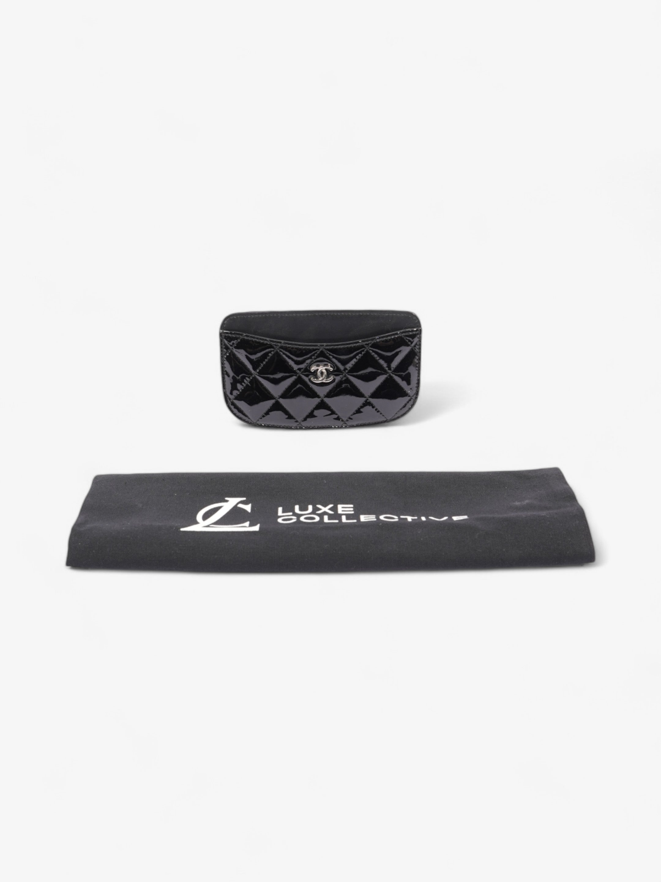Chanel CC  Holder Black Patent Leather