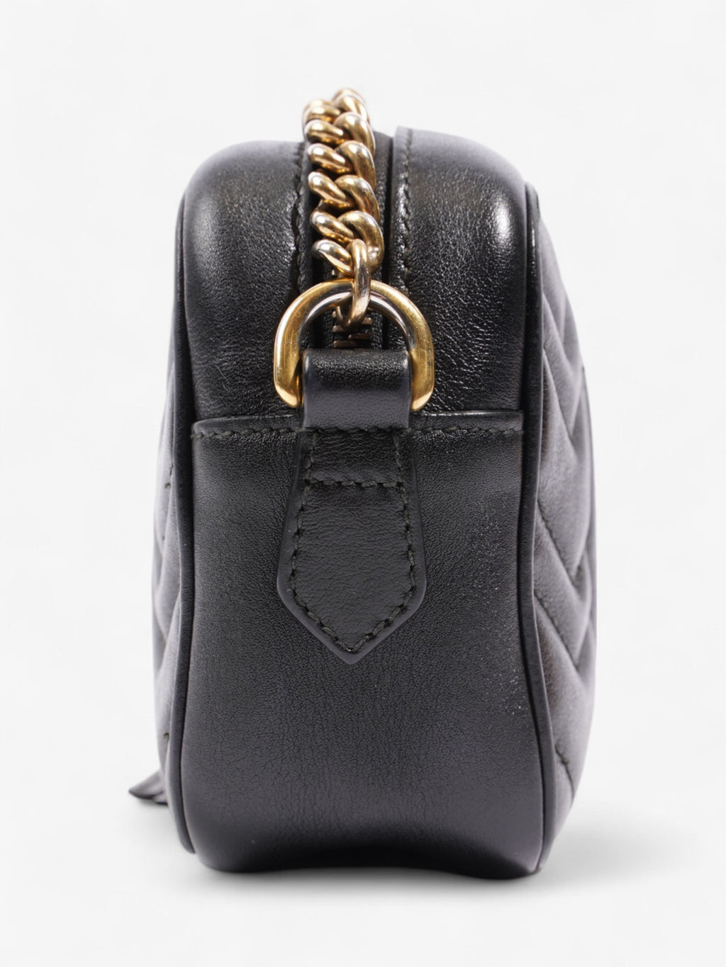Gucci Marmont Black Matelasse Leather Mini