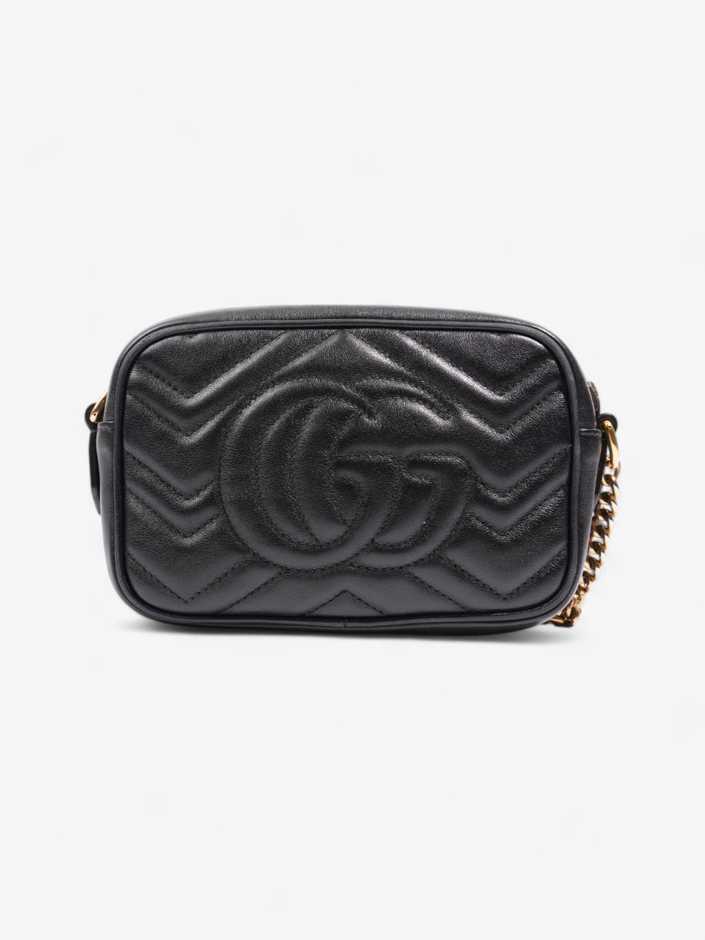 Gucci Marmont Black Matelasse Leather Mini