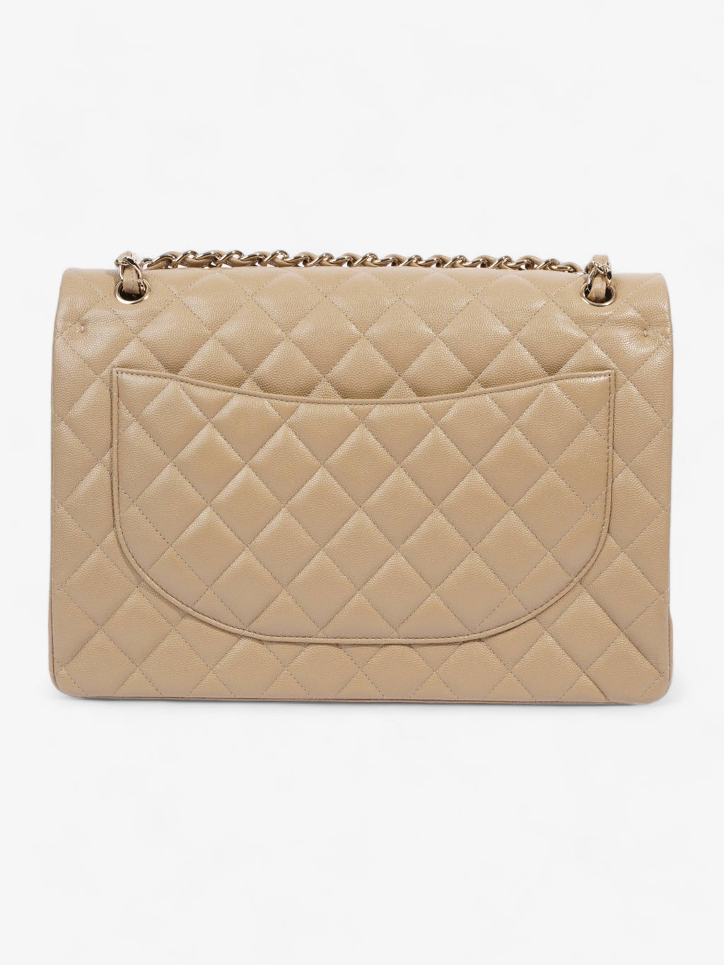 Chanel Classic Flap Mustard Caviar Leather Maxi