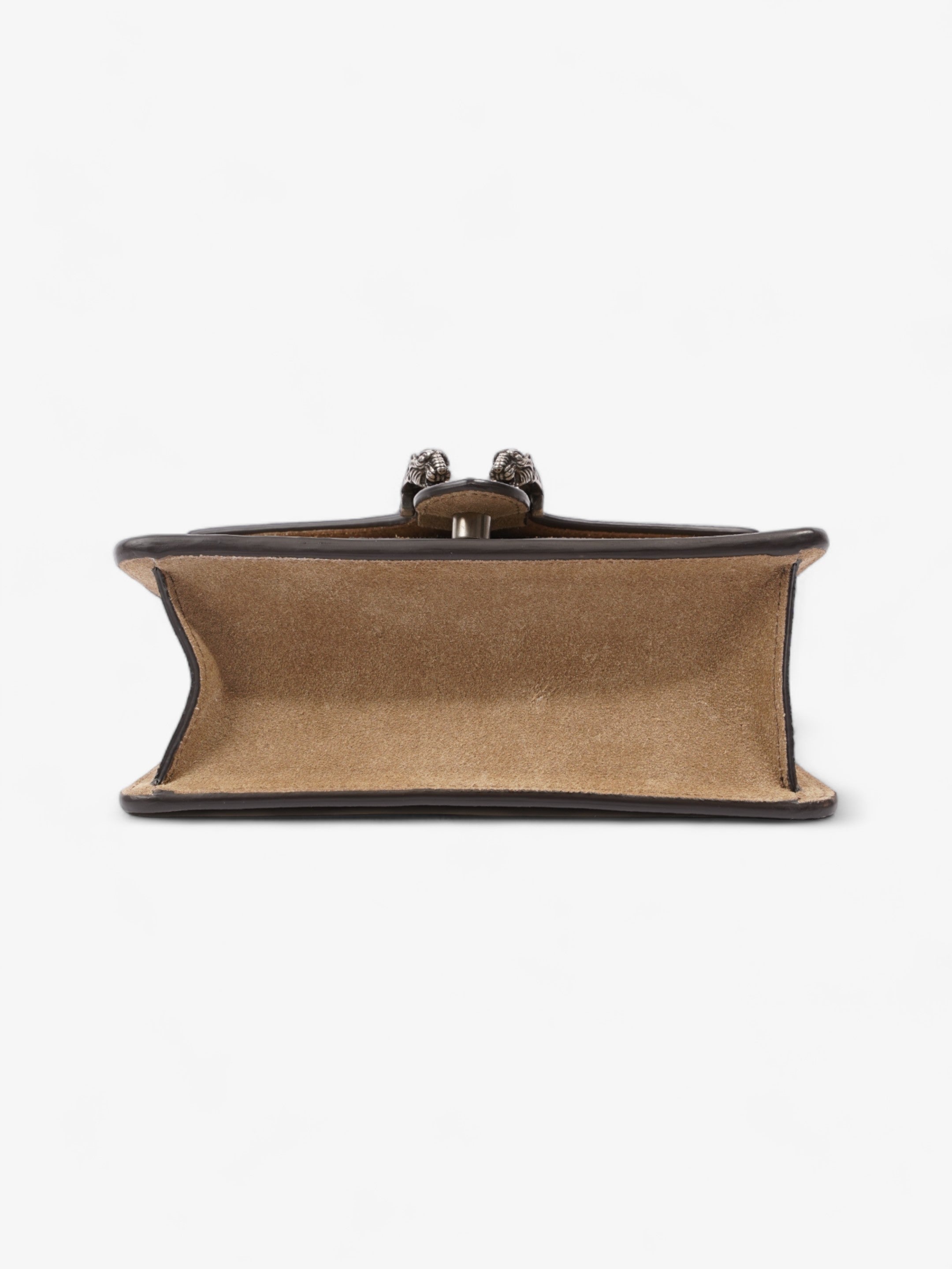 Gucci Mini Dionysus Top Handle Beige And Ebony GG Supreme Coated Canvas