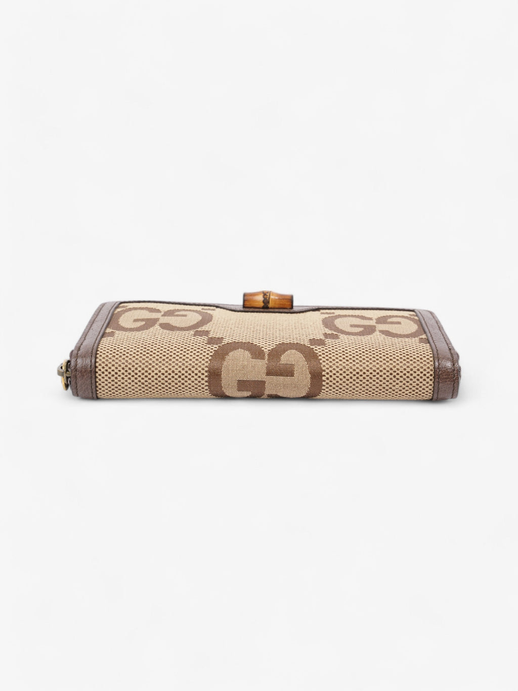 Gucci Diana Continental Wallet Beige / Brown Canvas