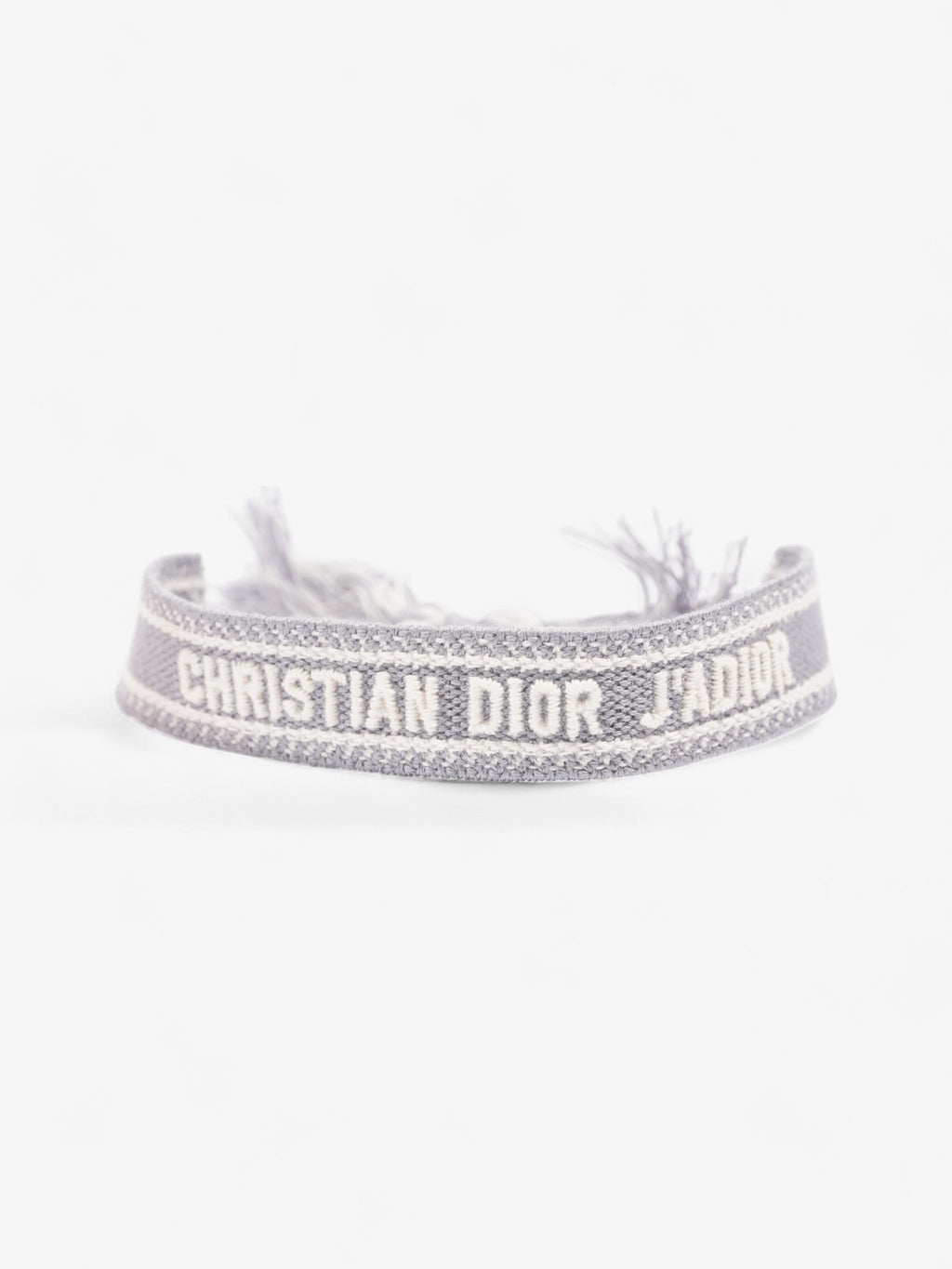 Christian Dior J'Adior Friendship Bracelet Set Pink / Grey / White Cotton