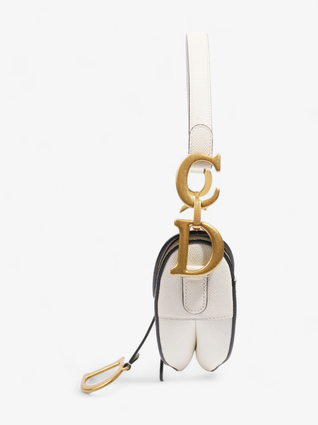 Christian Dior Saddle Cream Calfskin Leather N/A