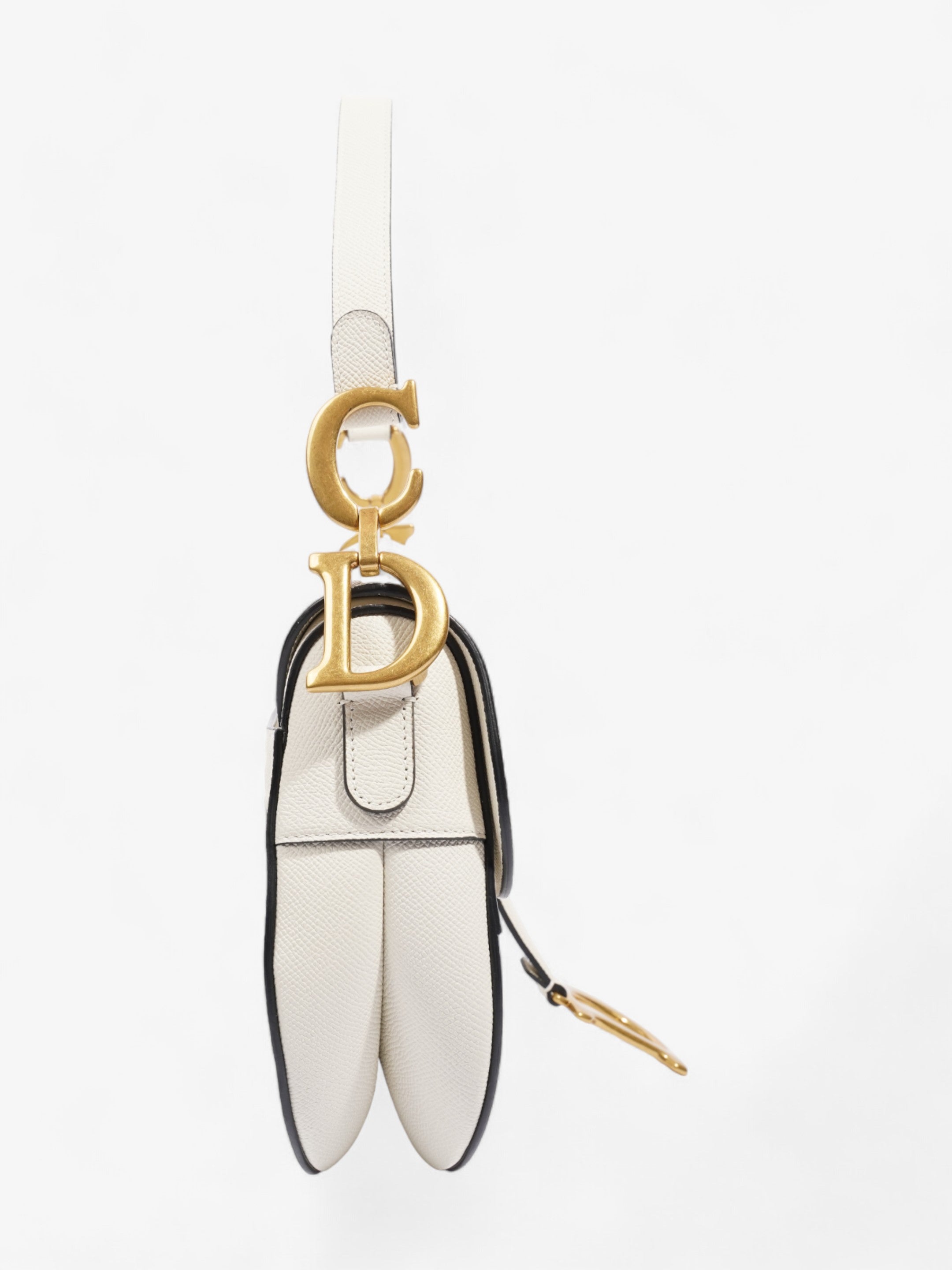 Christian Dior Saddle Cream Calfskin Leather N/A