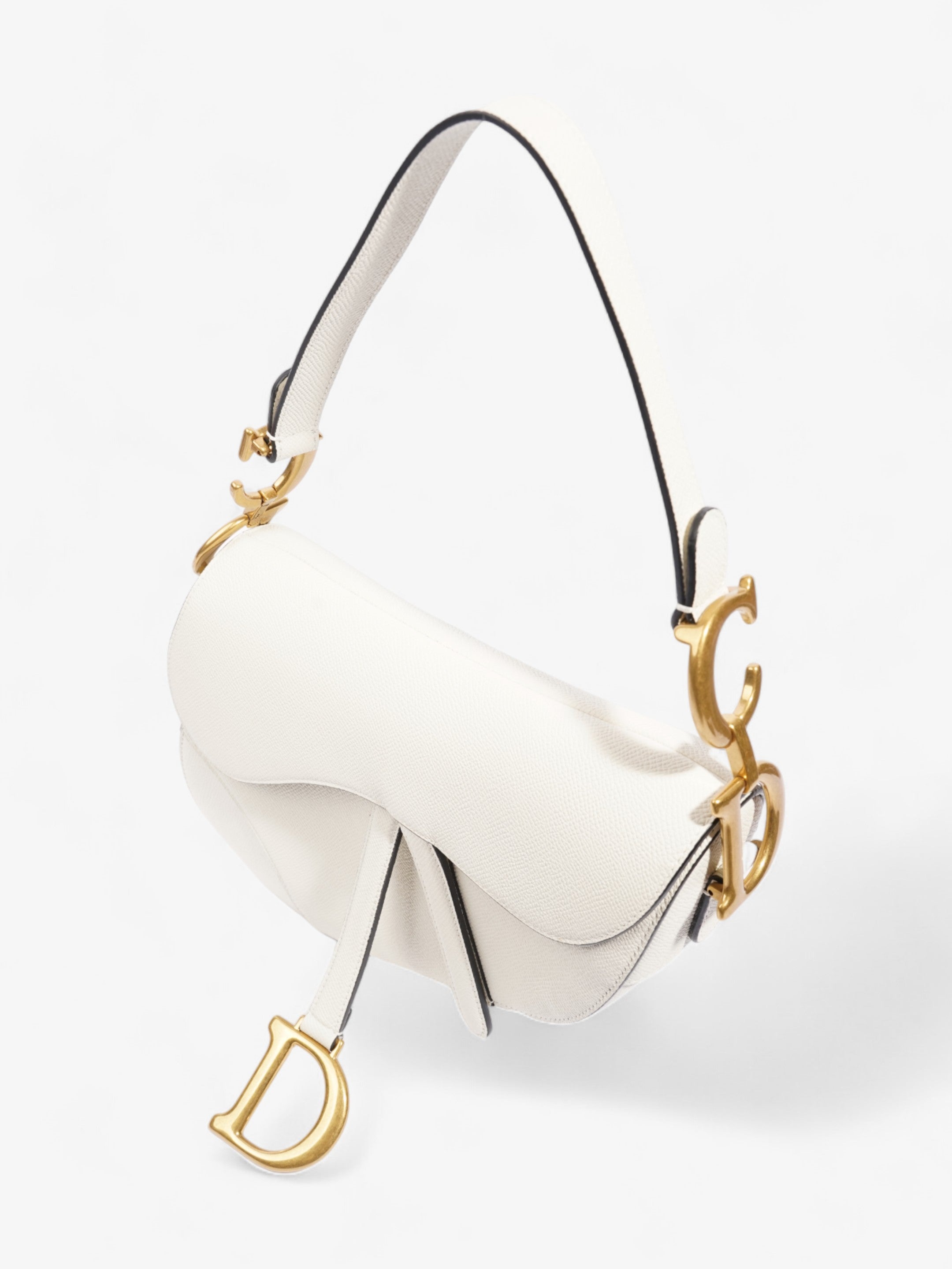 Christian Dior Saddle Cream Calfskin Leather N/A