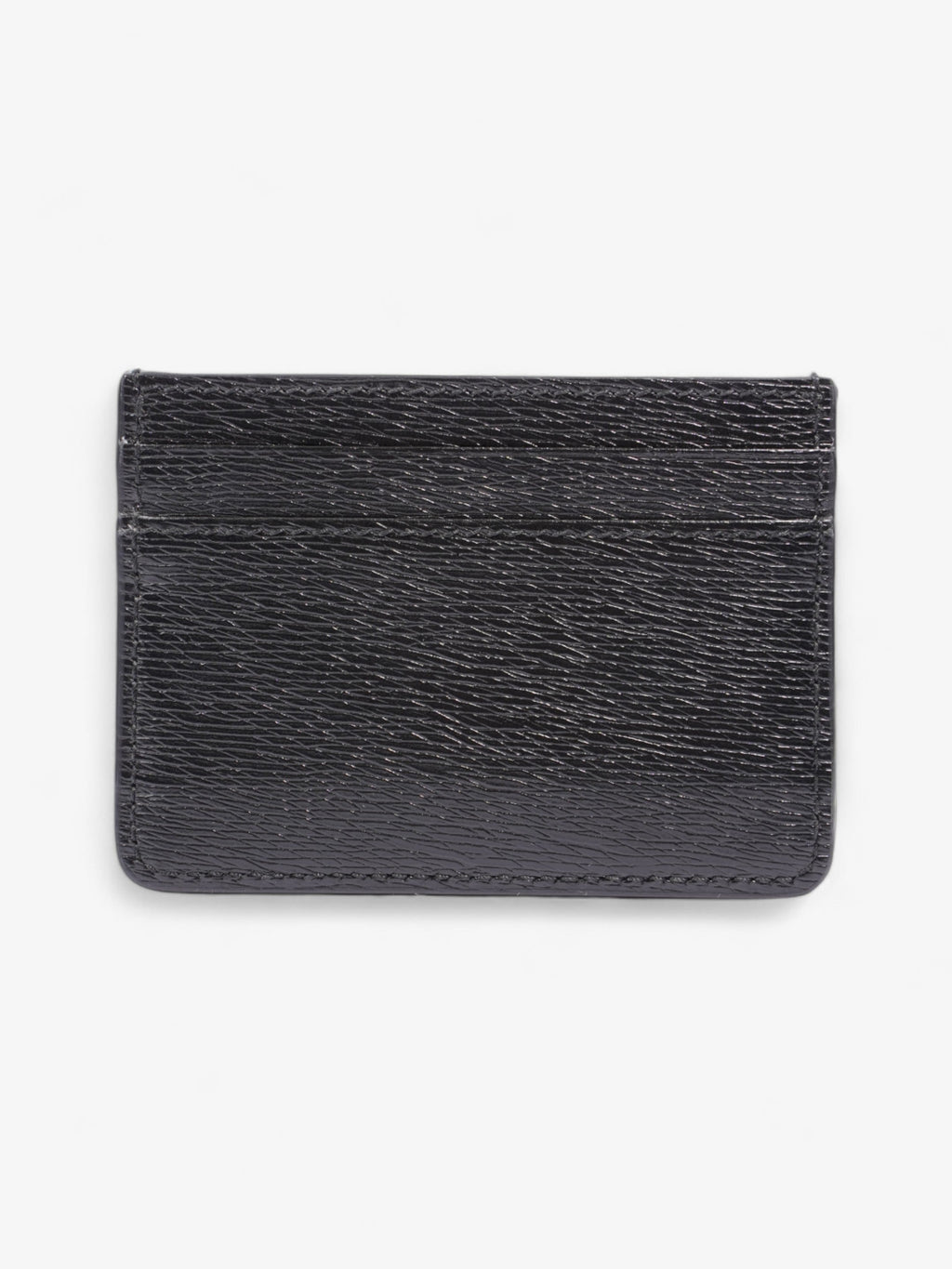 Gucci Logo  Holder Black / Gold Leather