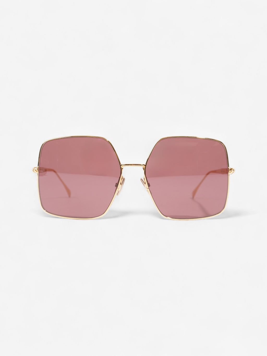 Fendi FF Sunglasses Gold / Black Acetate 145mm