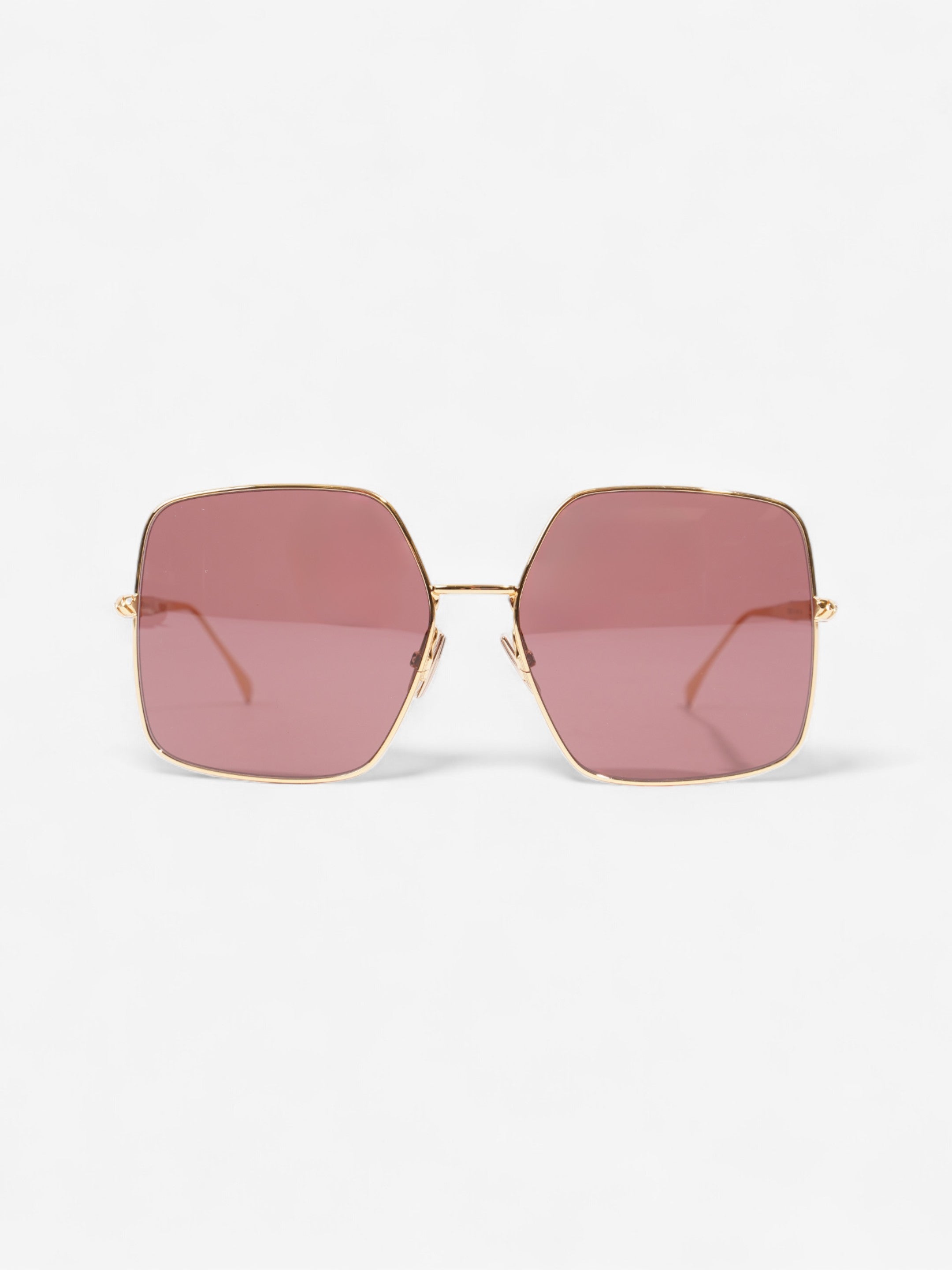 Fendi FF Sunglasses Gold / Black Acetate 145mm