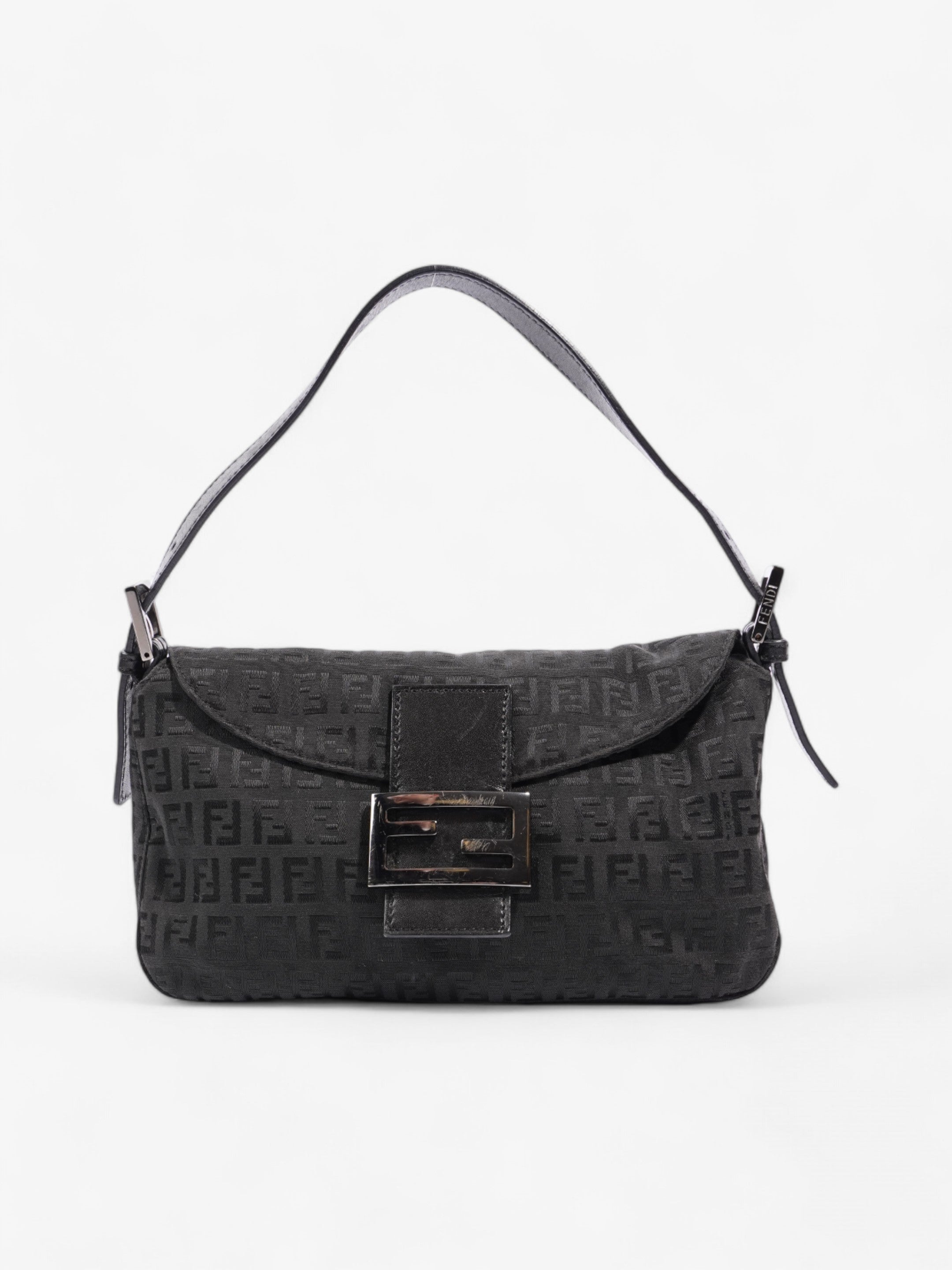 Fendi Baguette Black Canvas