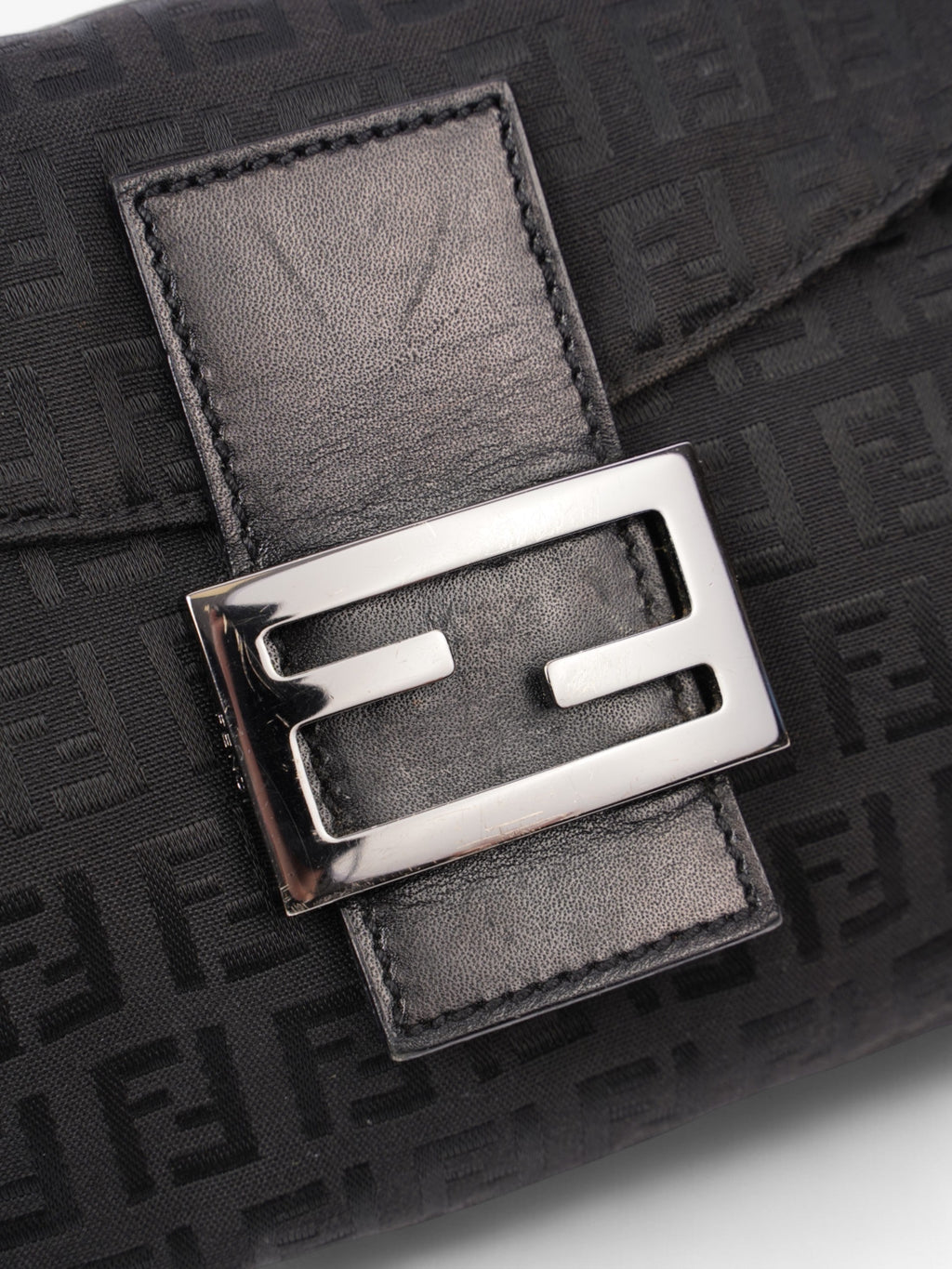 Fendi Baguette Black Canvas