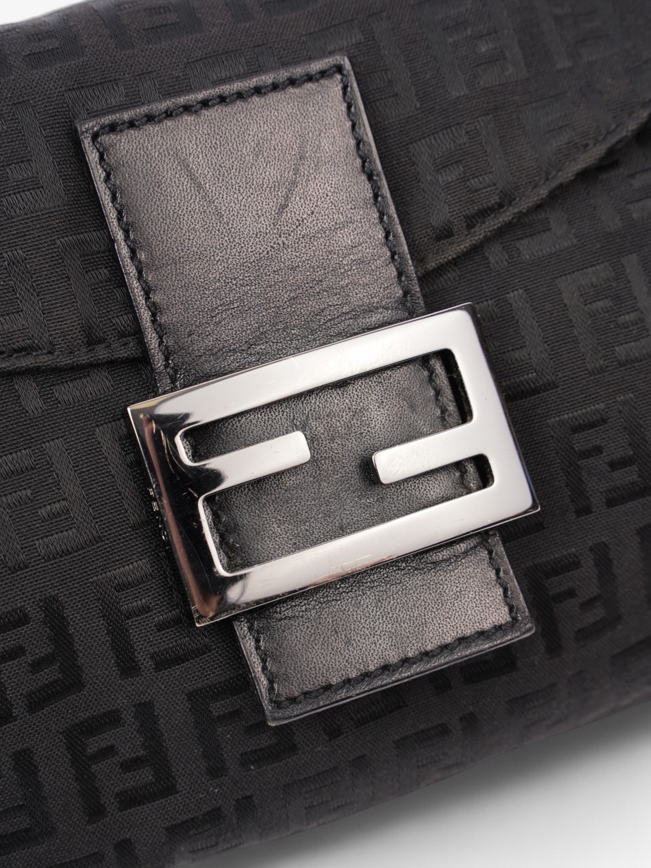 Fendi Baguette Black Canvas