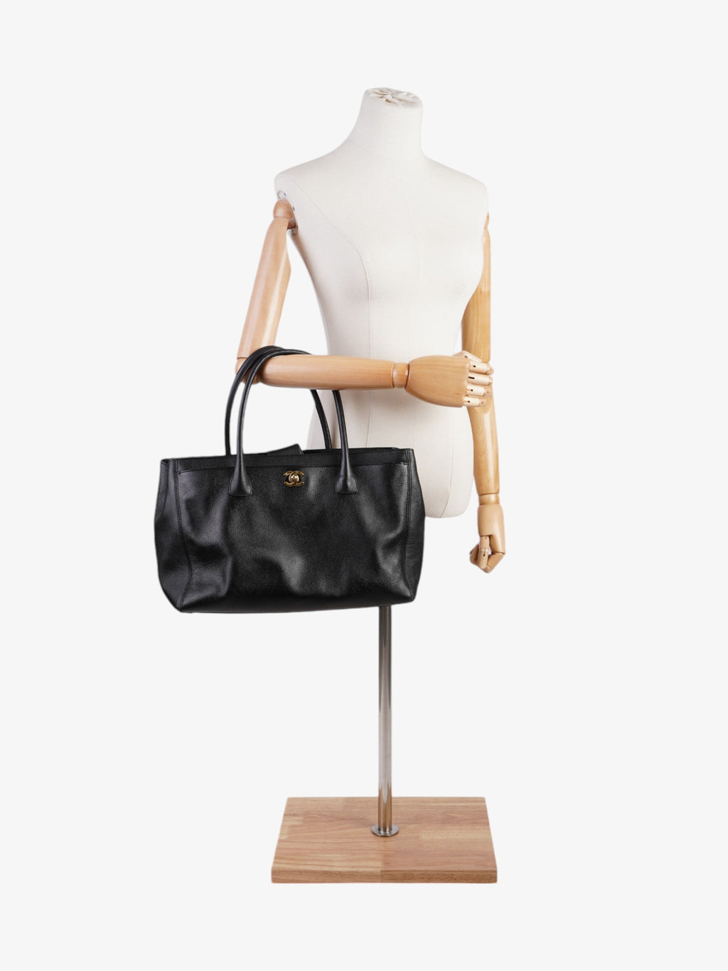 Chanel Executive Tote Bag Black Caviar Leather