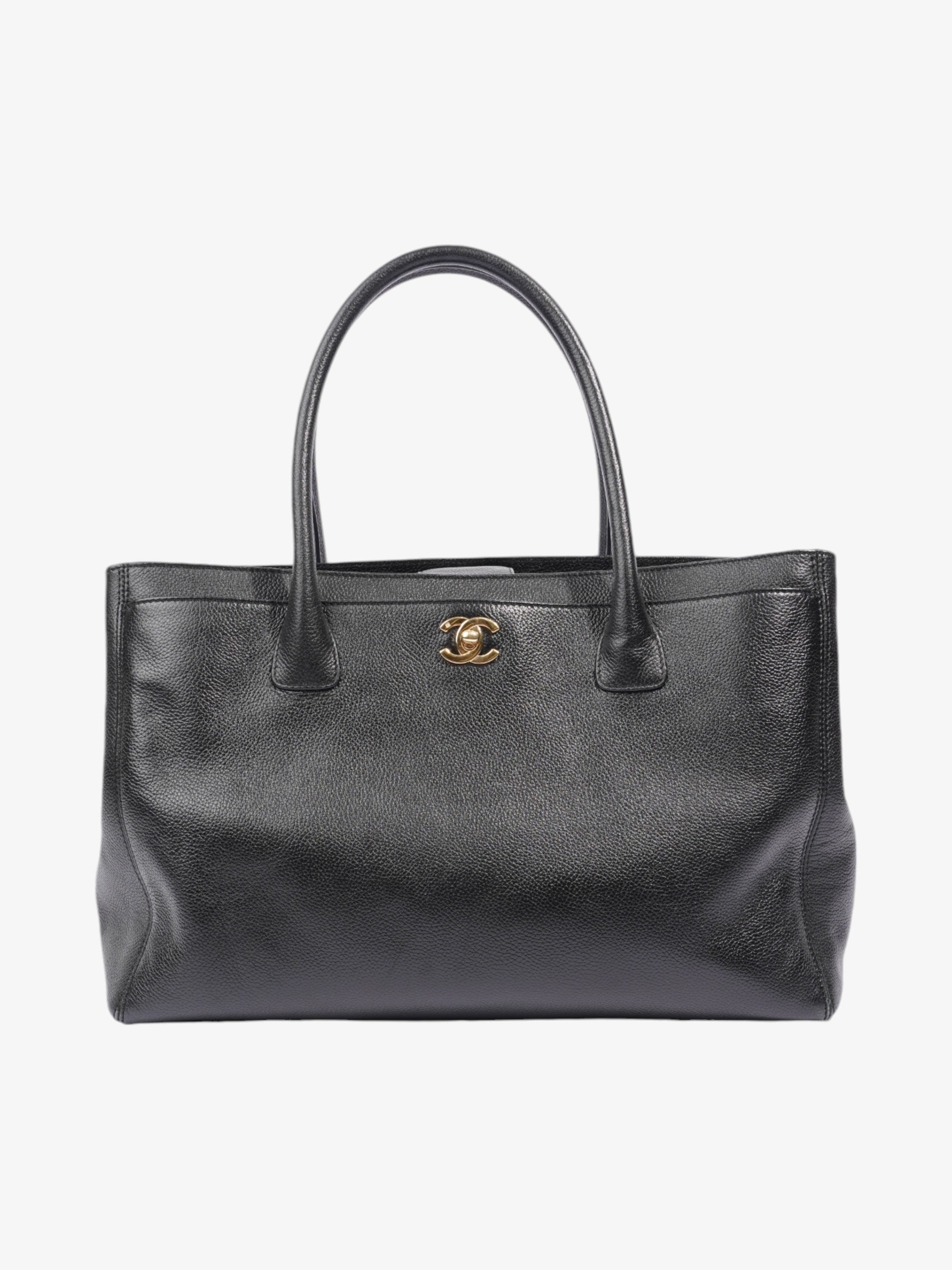 Chanel Executive Tote Bag Black Caviar Leather