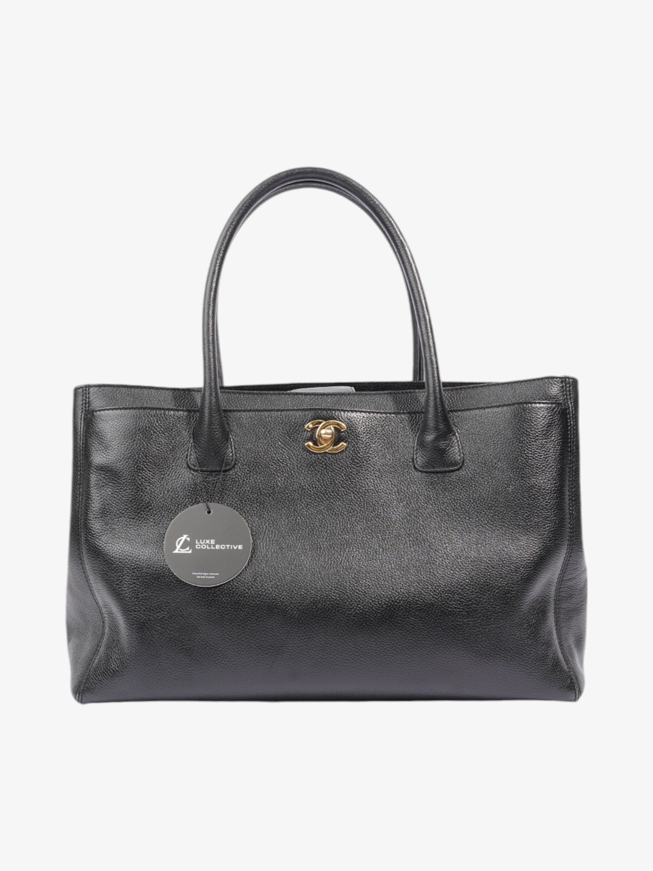 Chanel Executive Tote Bag Black Caviar Leather