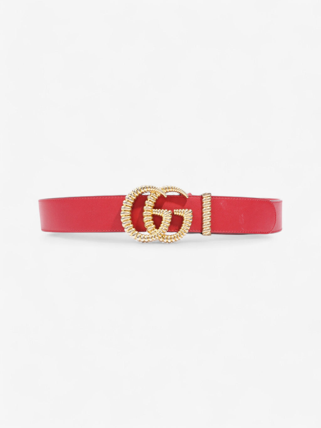 Gucci Torchon GG Marmont Belt Red / Gold Leather 90cm / 36"