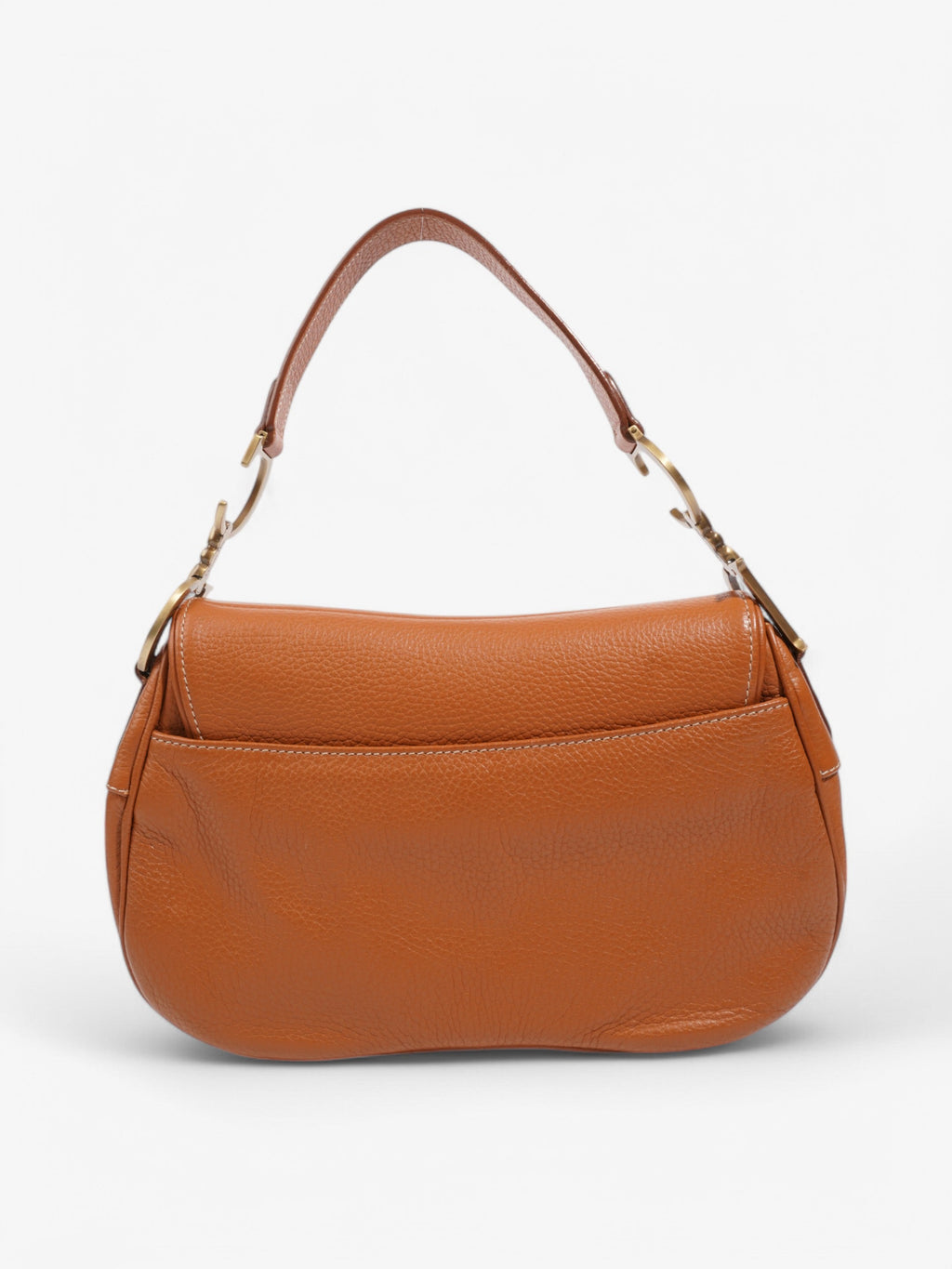 Christian Dior Double Saddle Bag Tan Leather